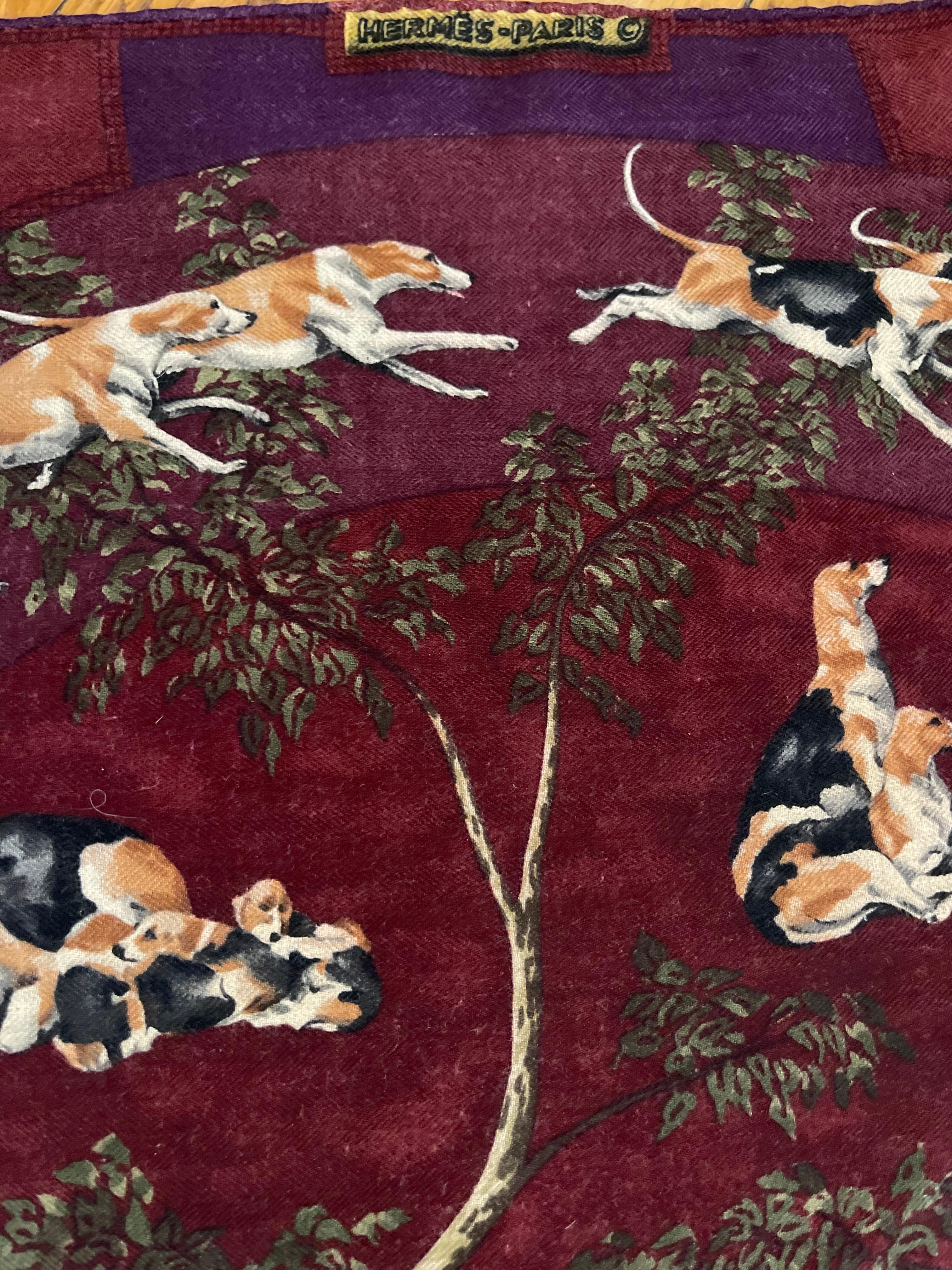 Hermès Silk & Cahmere Scarf 