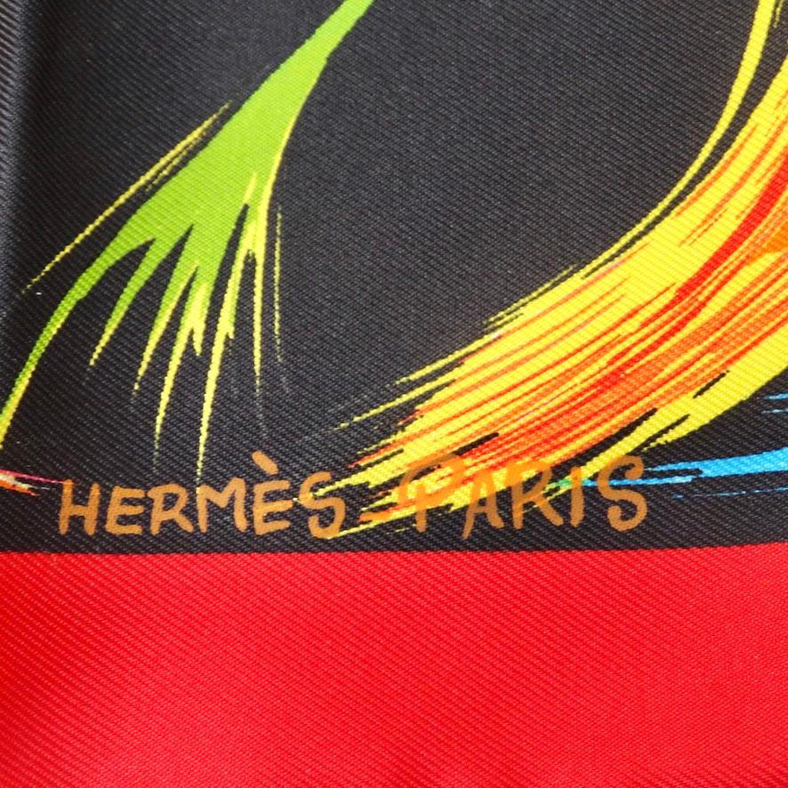 Hermès Silk Carré 45 ‘La Tour Eiffel S’Envole Scarf In Excellent Condition For Sale In Scottsdale, AZ