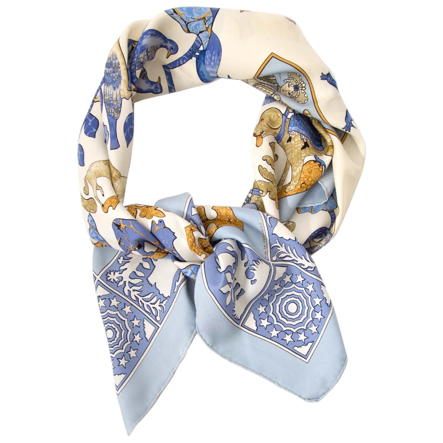 Hermès Silk Carré "Early America