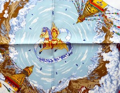 HERMES Silk Carre Prieres au Vent by Dimitri Rybaltchenko in 1996