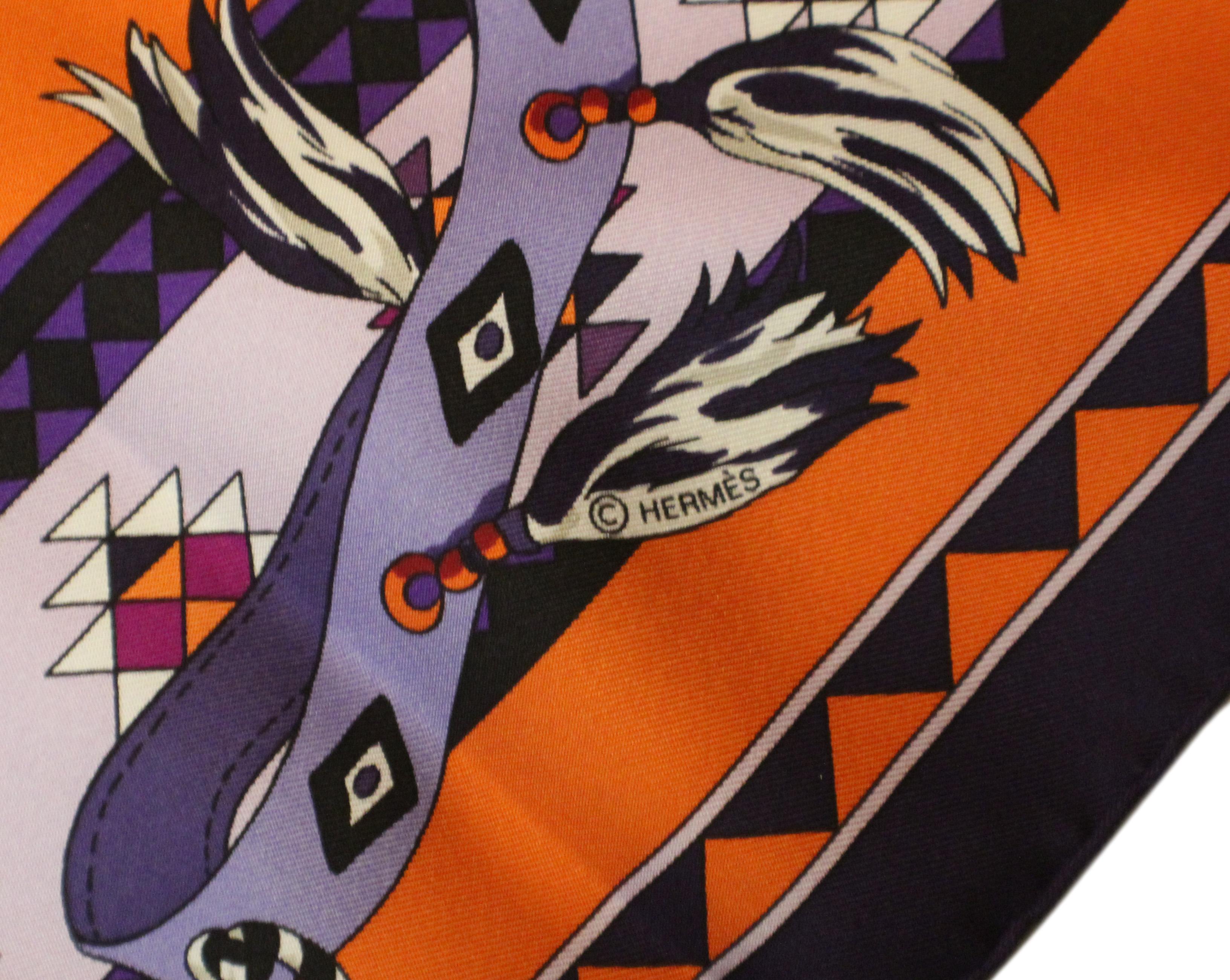Hermes Silk Carres Scarf, Les Chevaux Qataris, 2008, by Hubert de ...