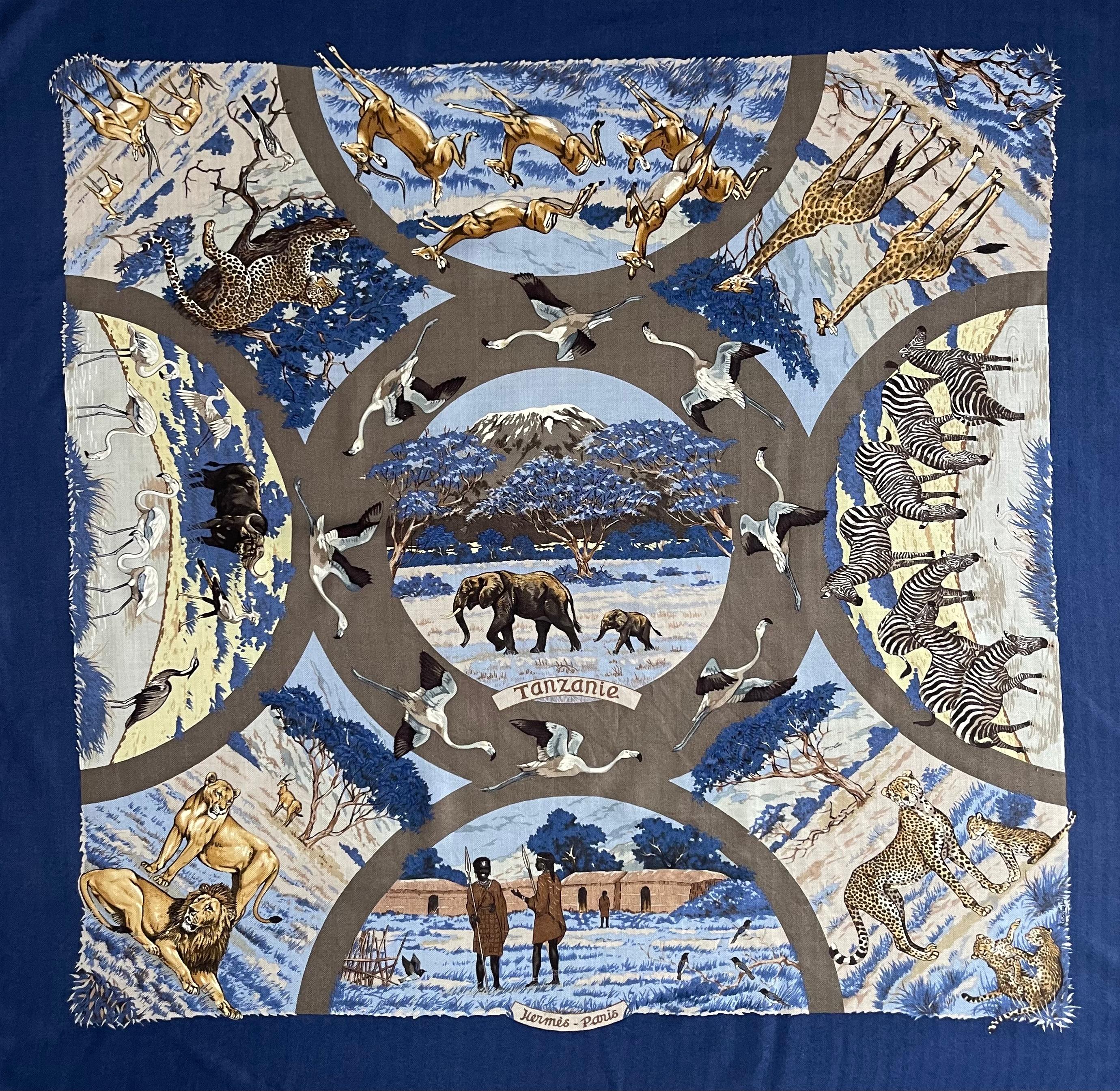 Hermès Silk & Cashmere Scarf 