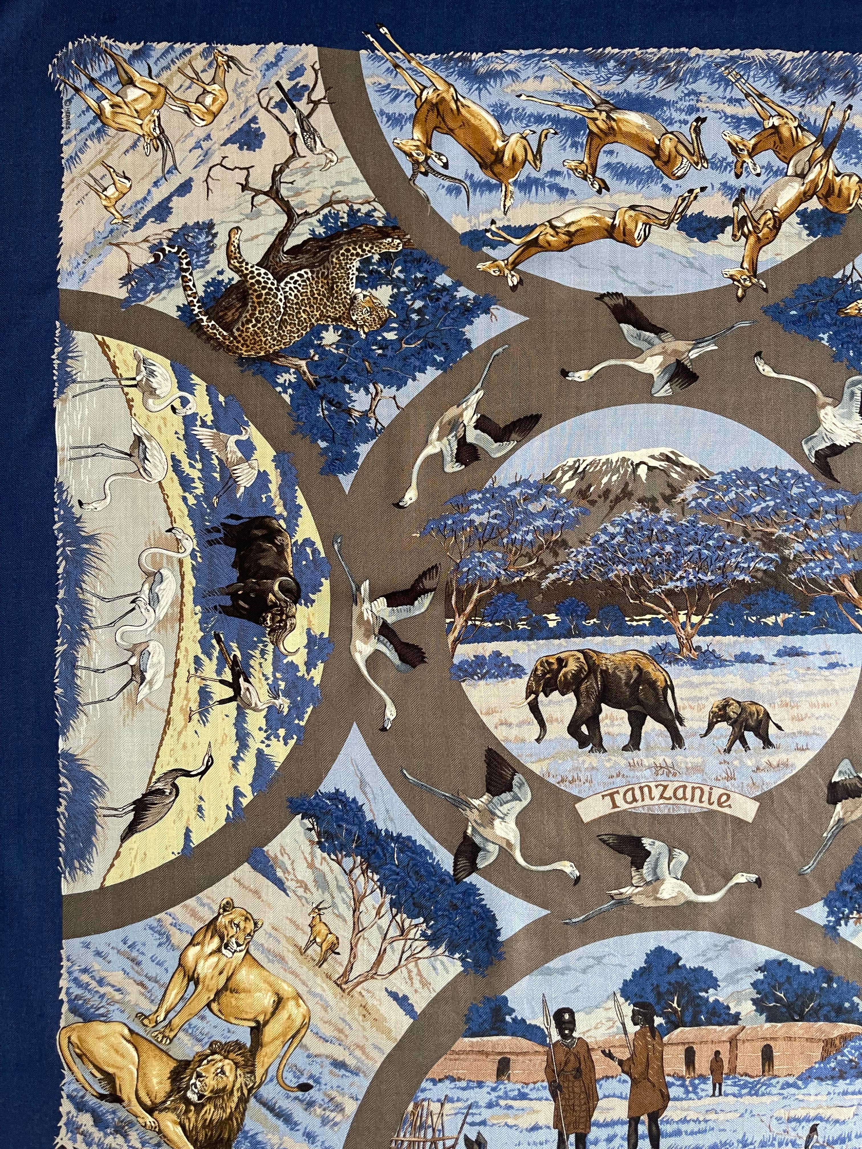 Women's or Men's Hermès Silk & Cashmere Scarf 