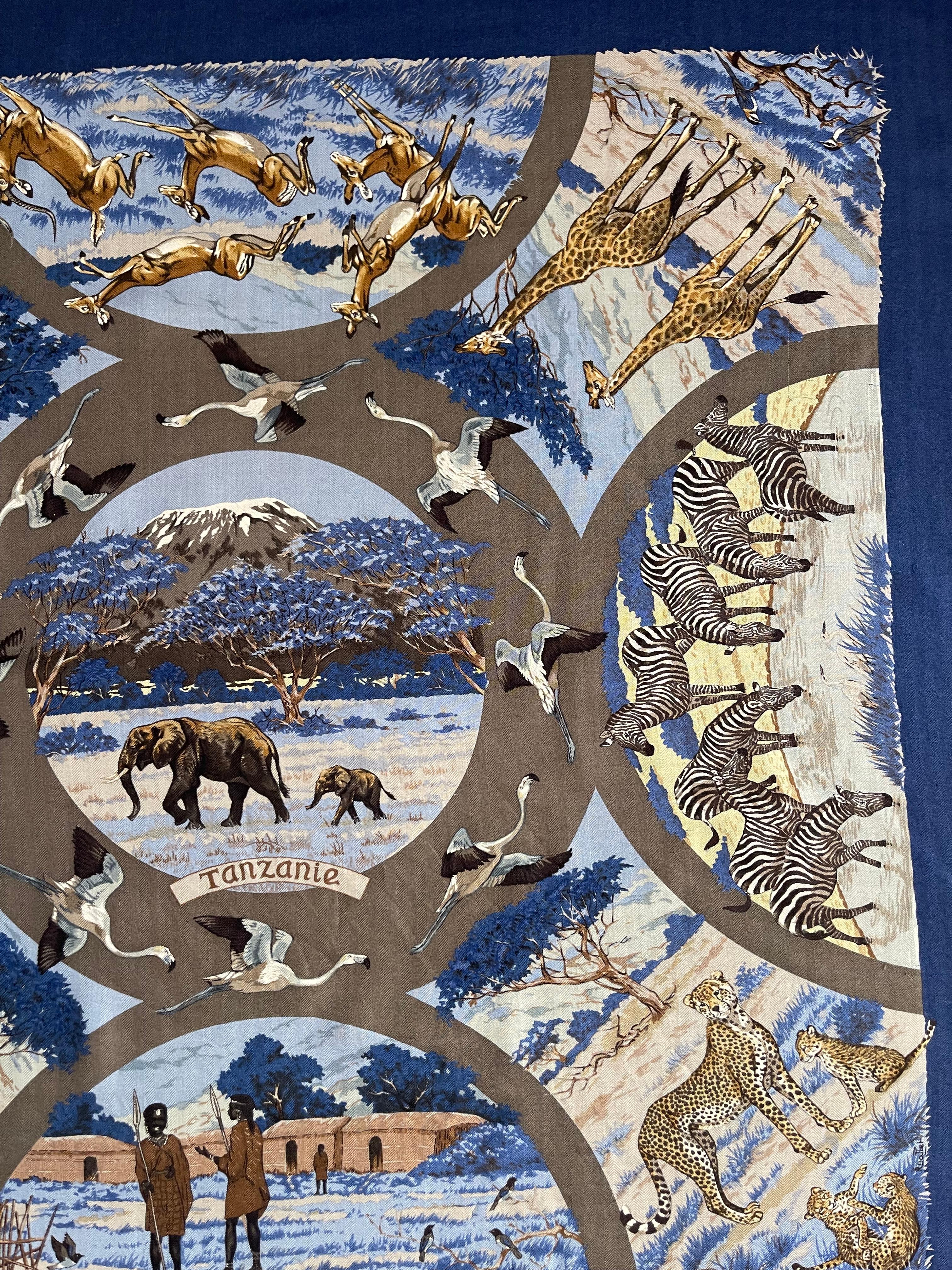 Hermès Silk & Cashmere Scarf 