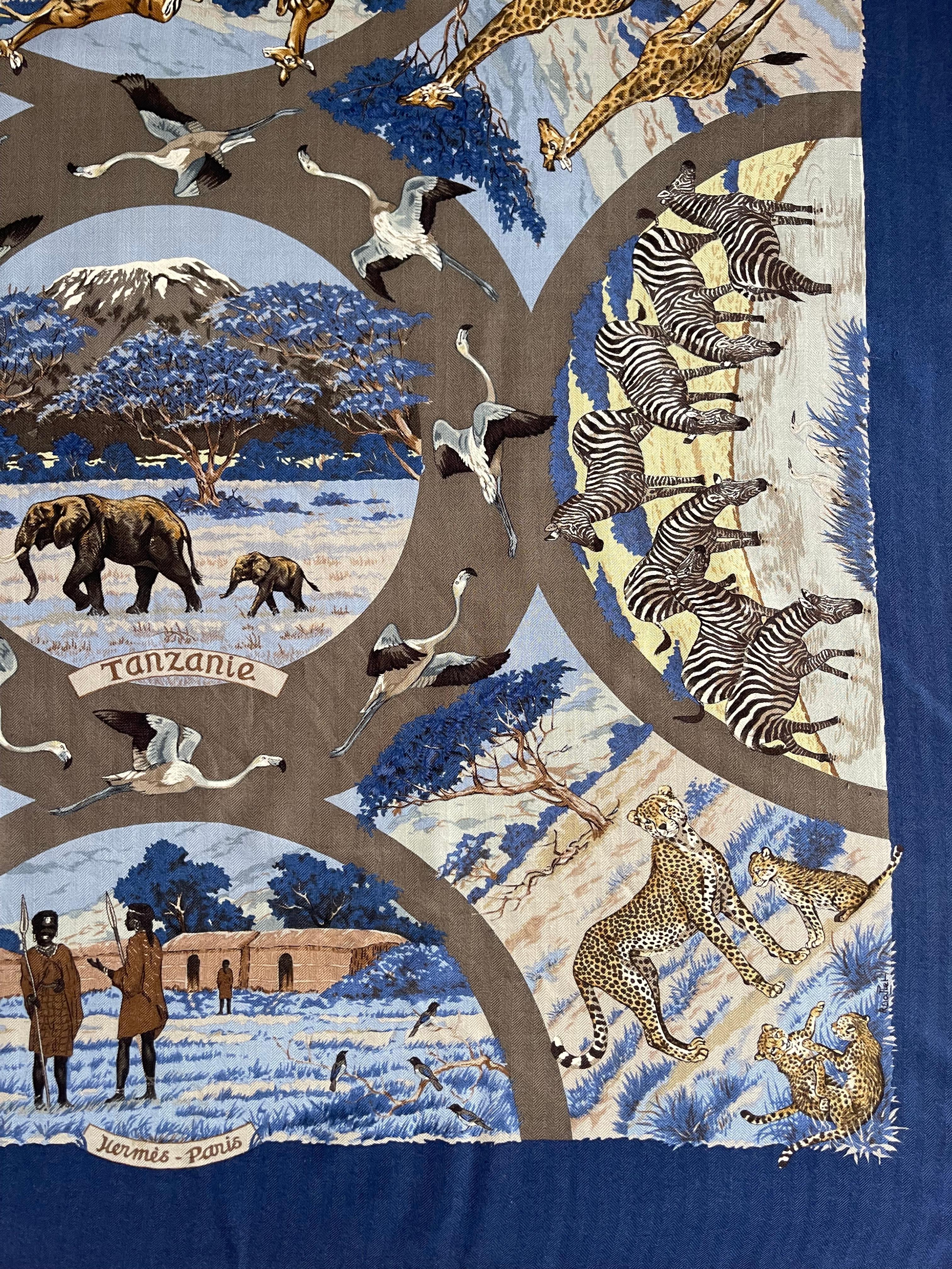 Hermès Silk & Cashmere Scarf 