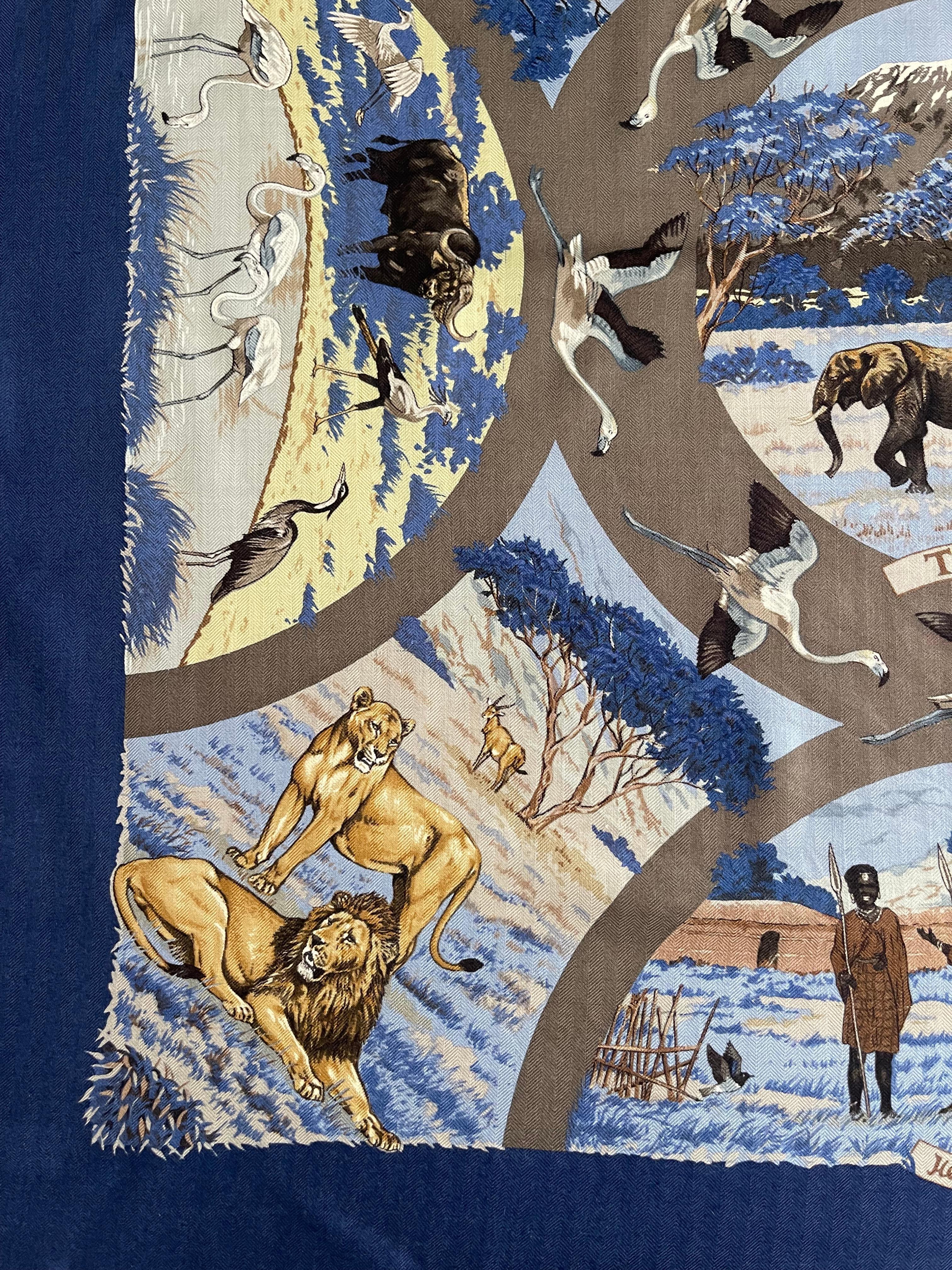 Hermès Silk & Cashmere Scarf 