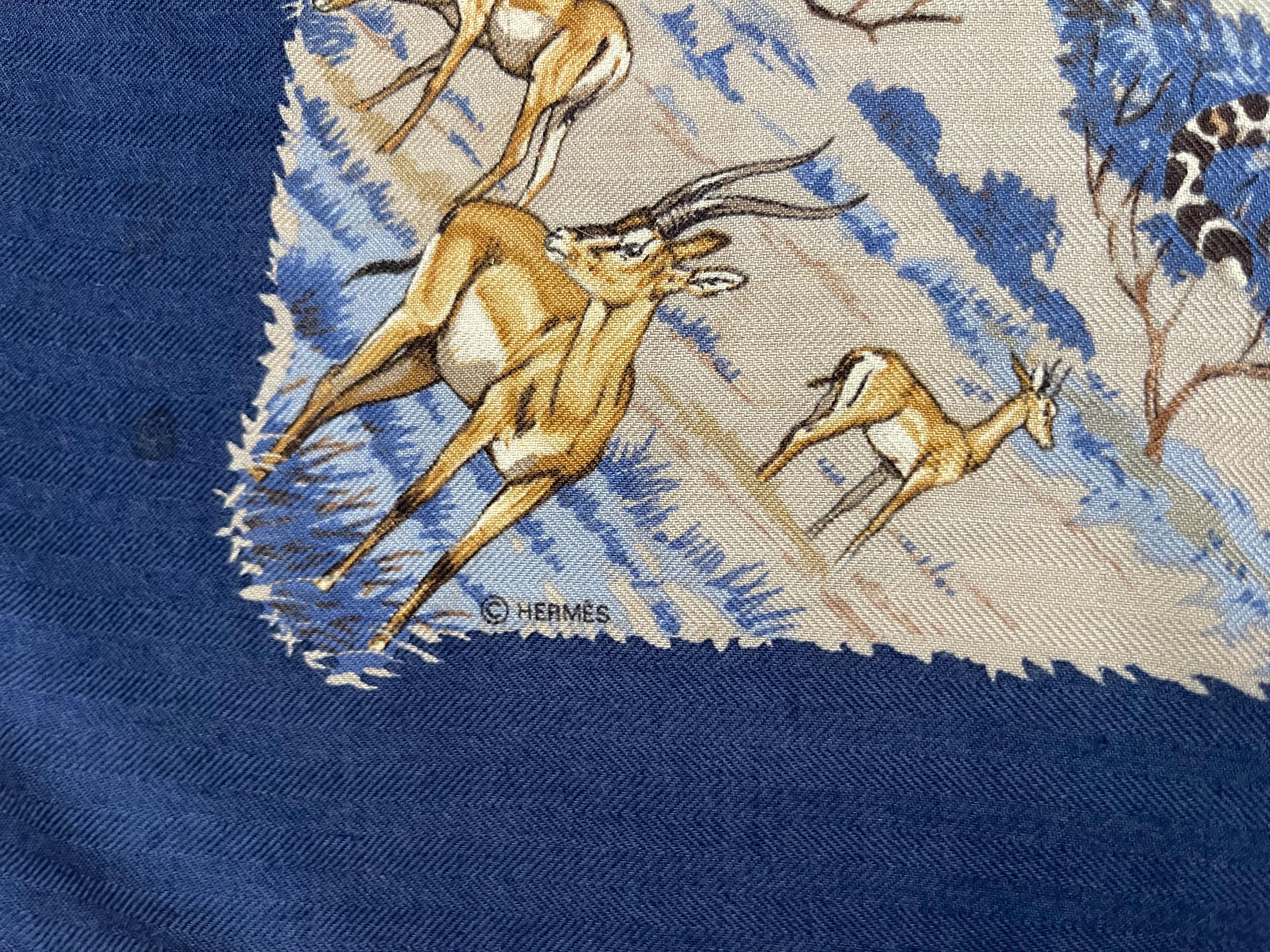 Hermès Silk & Cashmere Scarf 