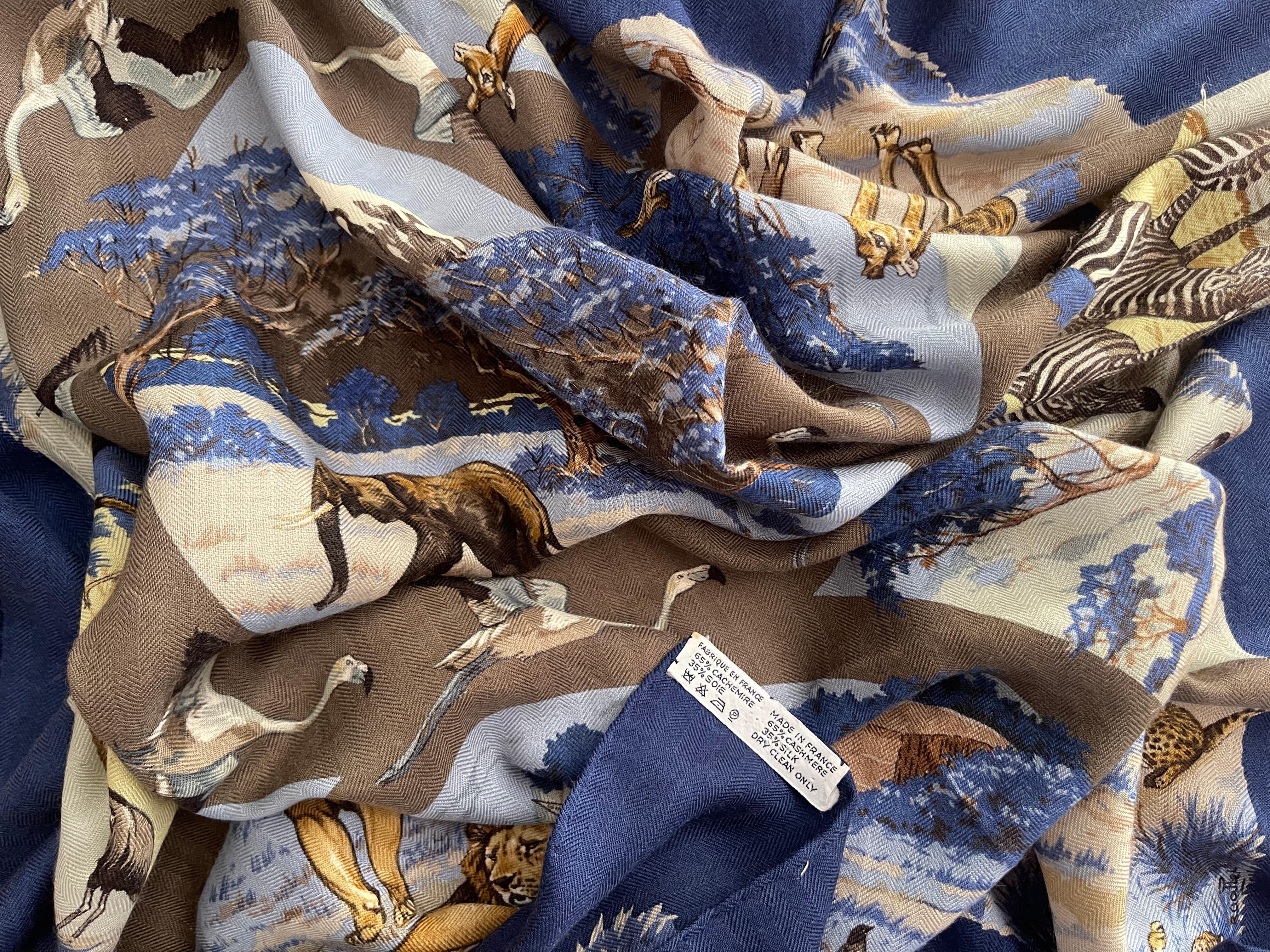 Hermès Silk & Cashmere Scarf 