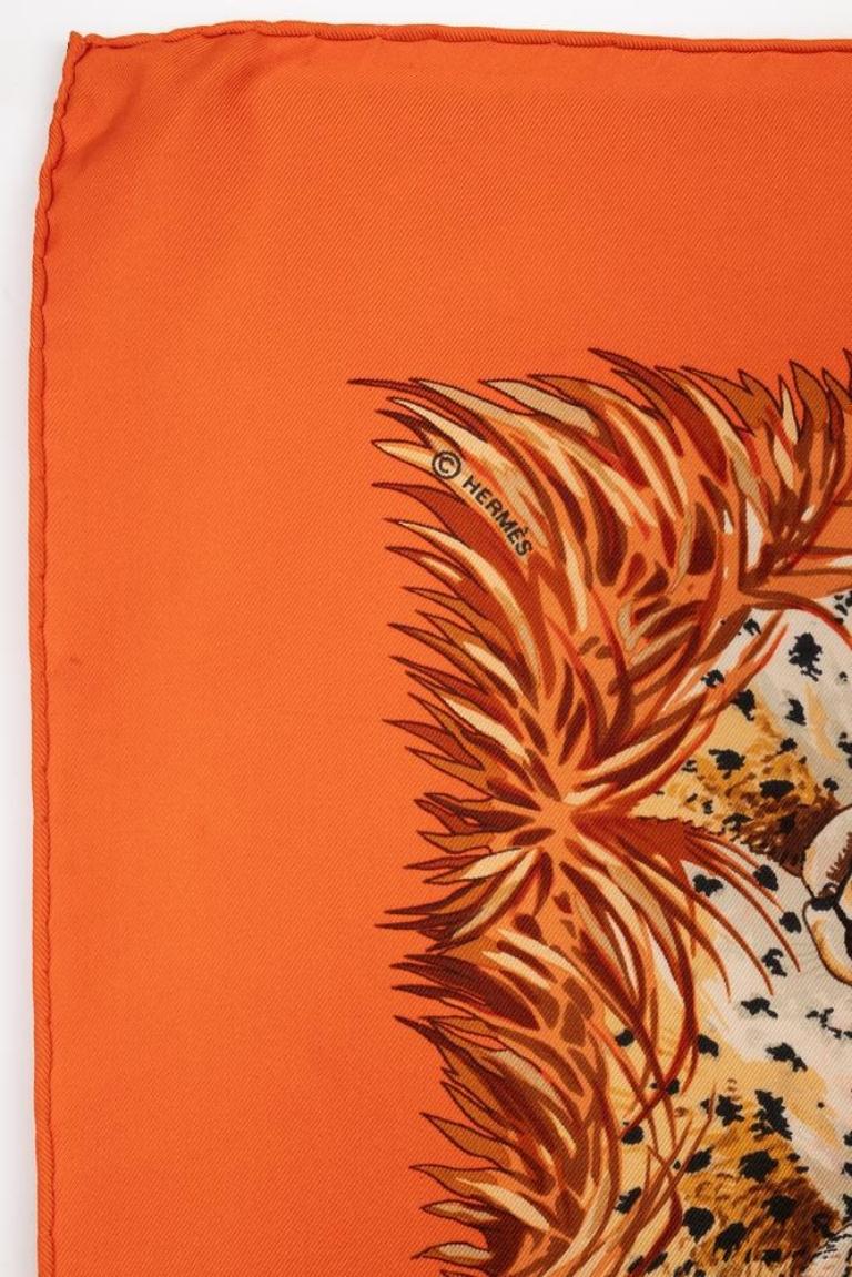 Hermès Silk Foulard Illustrated with the 'Cheetahs' Theme, 2007 1