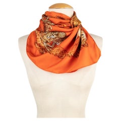 Hermès Silk Foulard Illustrated with the 'Cheetahs' Theme, 2007