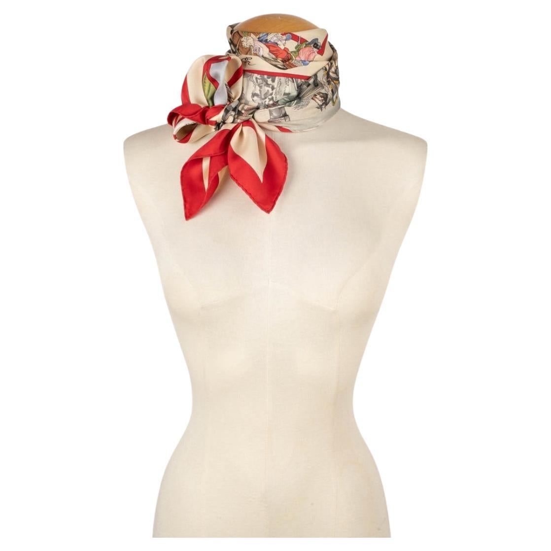 Hermès - (Made in France) Silk scarf entitled 'Travel in Russia' designed by Loïc Dubigeon, produced in 1984, reproduced in 1993 and in 1996.

Additional information:
Condition: Very good condition
Dimensions: 90 cm x 90 cm

Seller Reference: FFH45