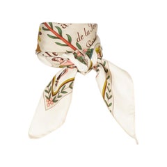 Hermès Silk Foulard Scarf "Refreshing Oil for Washing Use"