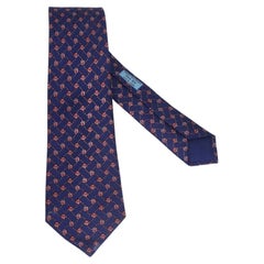 Hermes Silk Geometric Print Tie