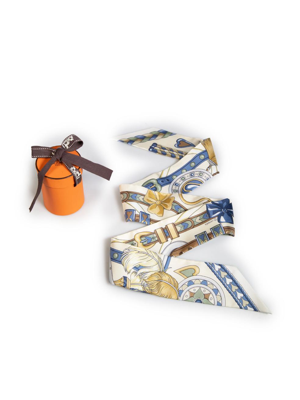 Hermès Silk Harnais De Coeur Twilly 1