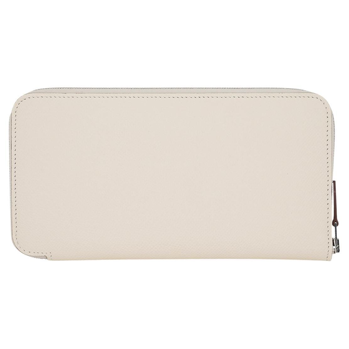 Portefeuille long 'Silk' In Classique Hermes Nata / Lucky Daisy Print Cuir d'Epsom