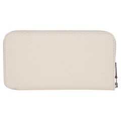 Hermes Silk' In Classique Lange Brieftasche Nata / Lucky Daisy Print Epsom Leder