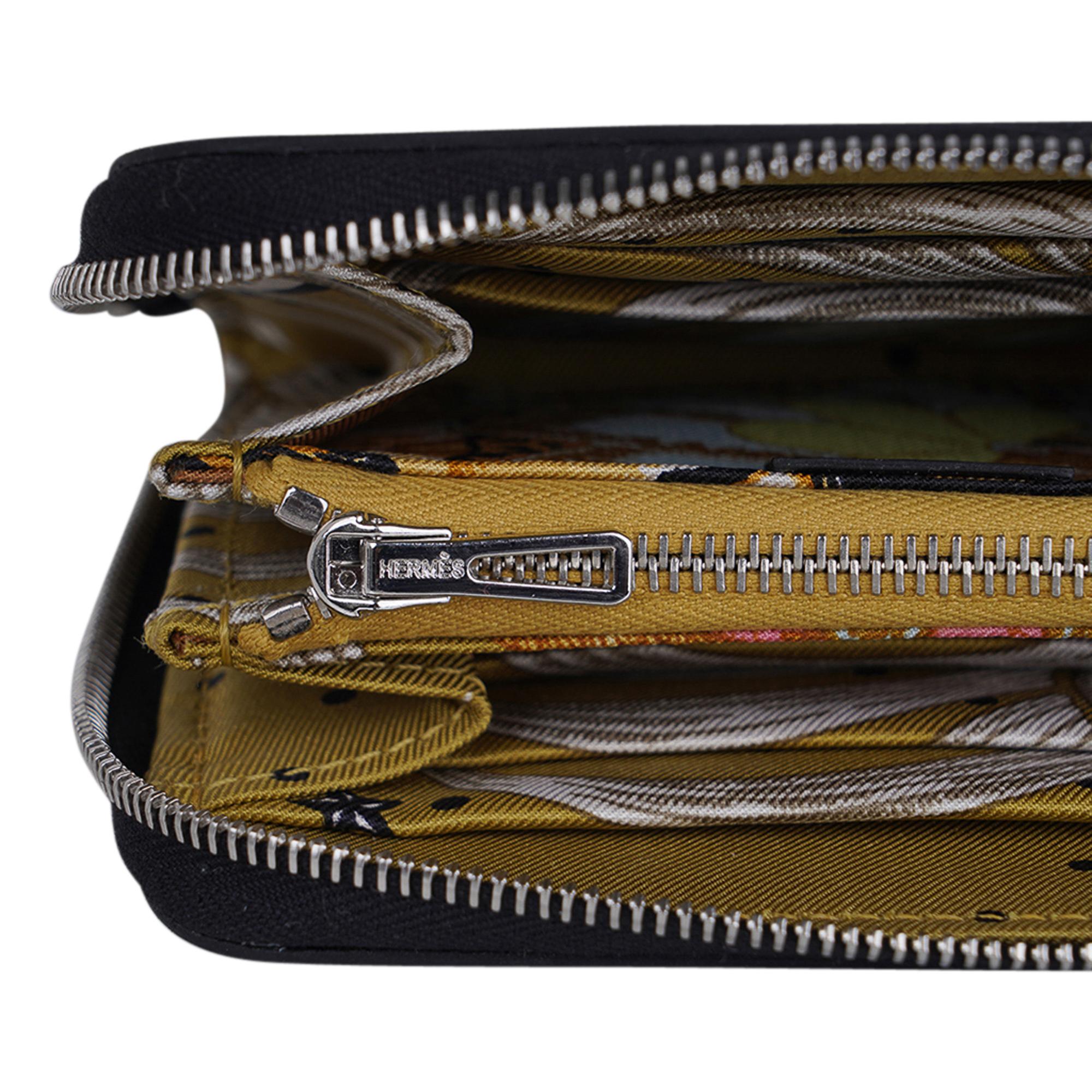 Hermes Silk 'In Compact Wallet Tigre Royal Black Epsom 4