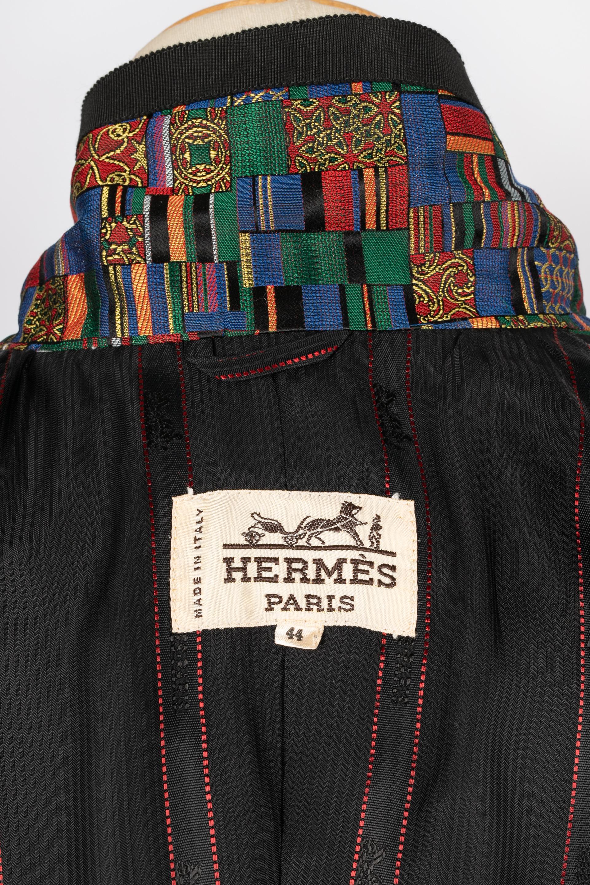 Hermès silk jacket For Sale 4