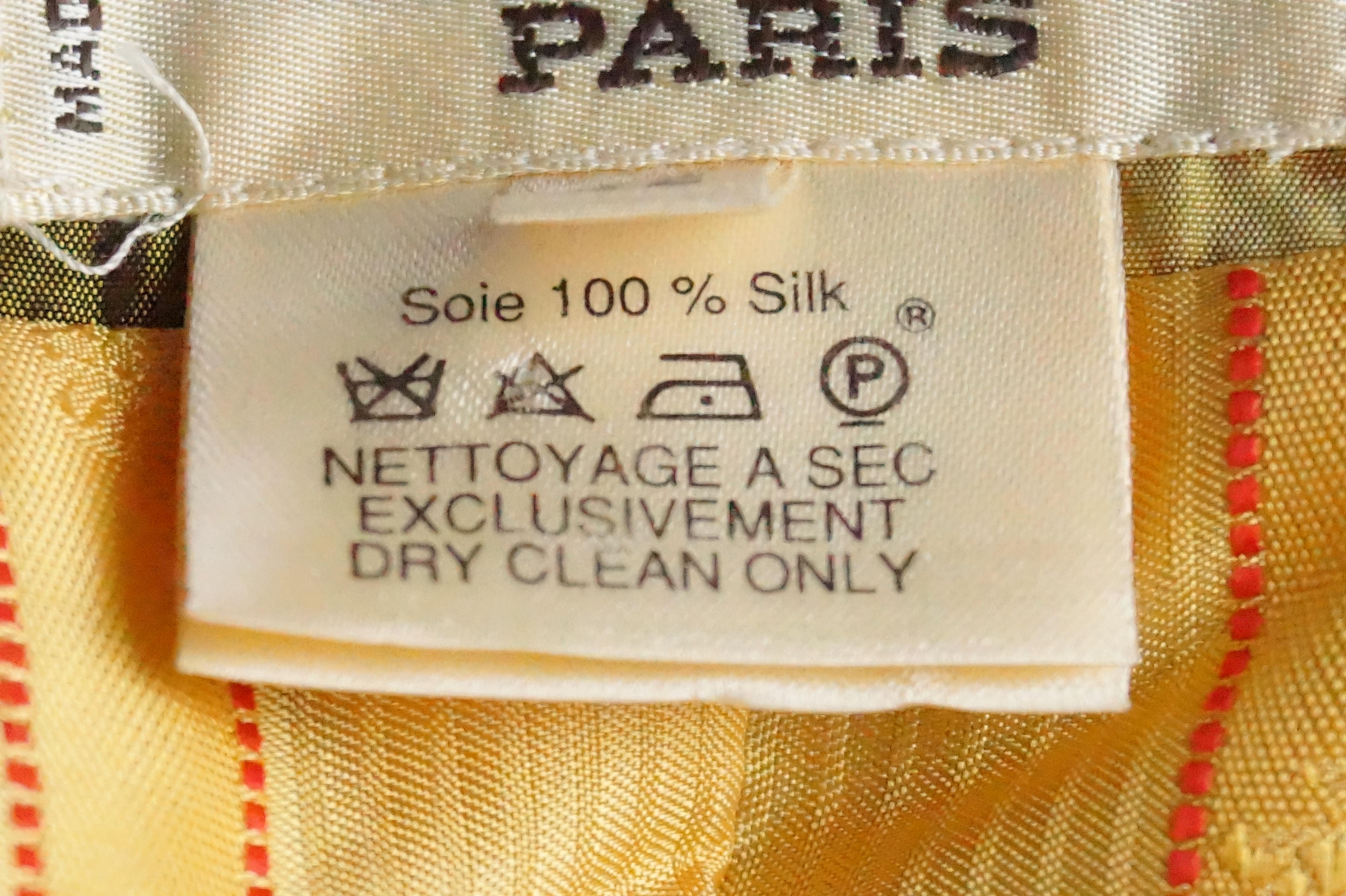 Hermès silk jacket FR 40  For Sale 12