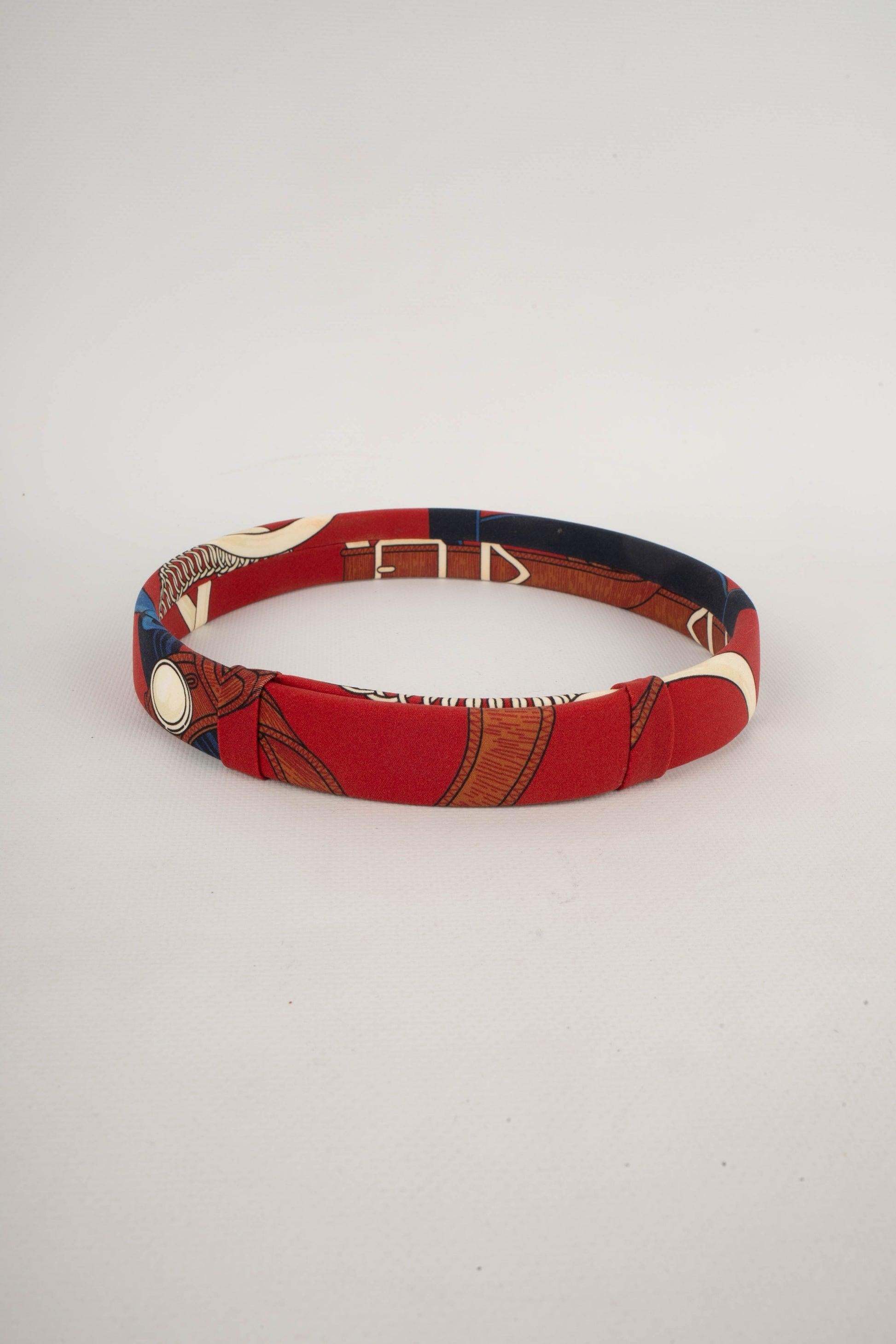 Bandeau en jersey de soie Hermès avec le design Mistinguette Pour femmes en vente