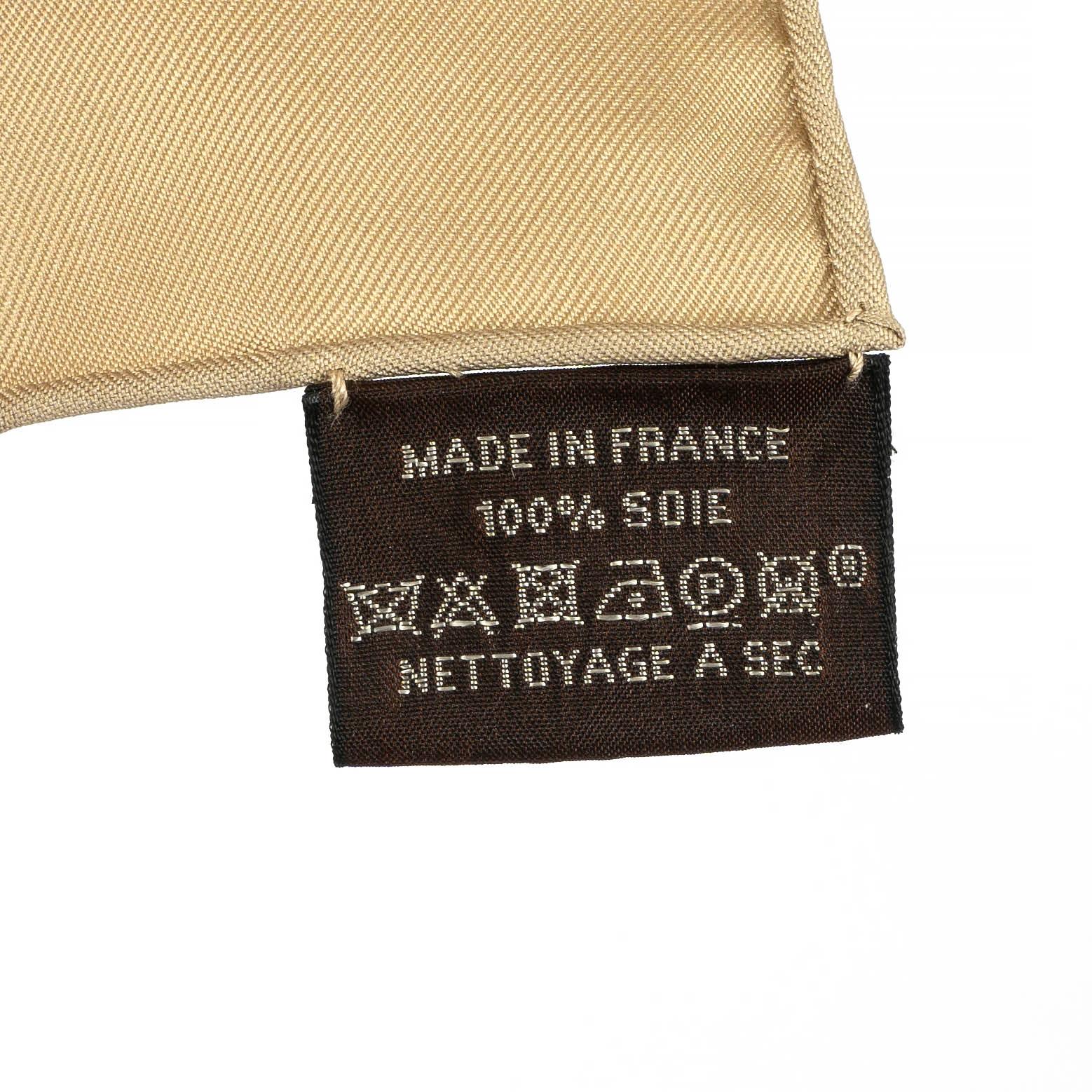 HERMES silk LAZY LEOPARDESSES 90 Scarf Camel Anthracite Fauve 3
