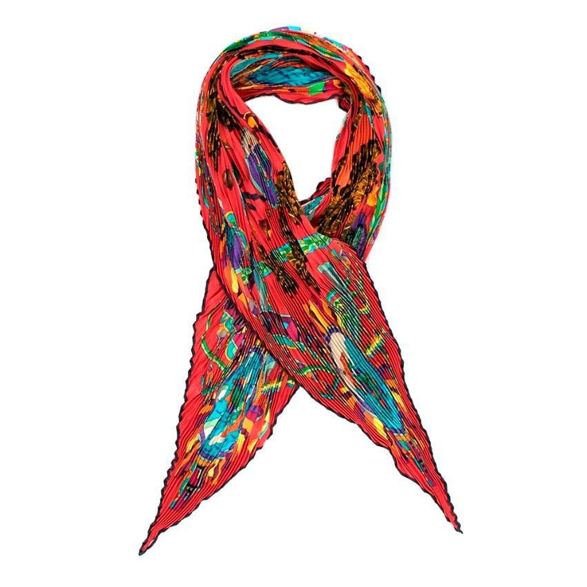 hermes plisse scarf