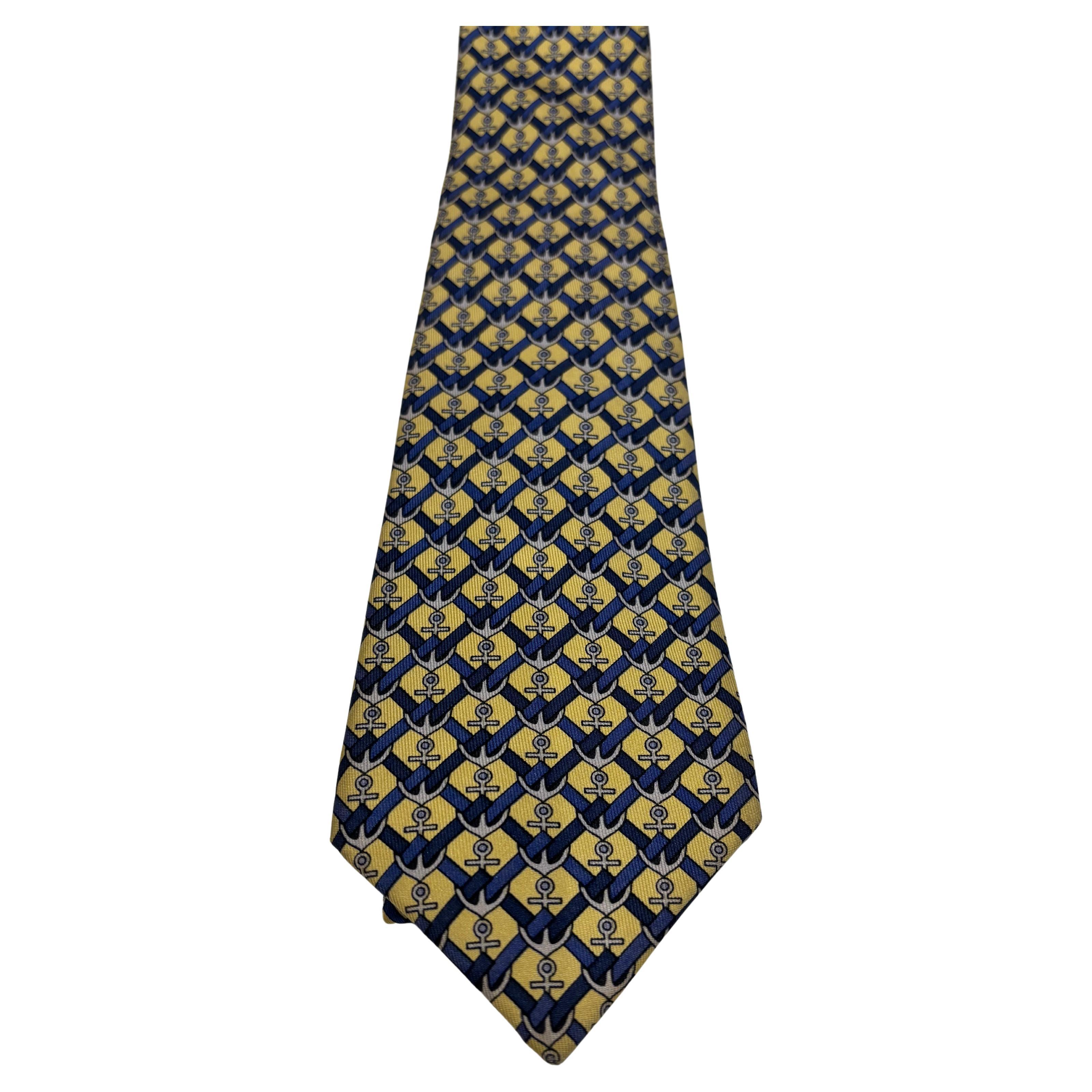 Hermes Silk Nautical Tie For Sale