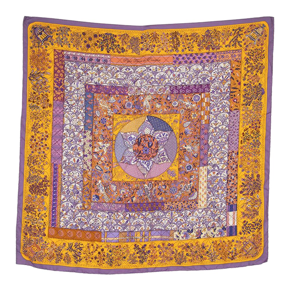 Hermès Silk Pique Fleuri de Provence Scarf en vente