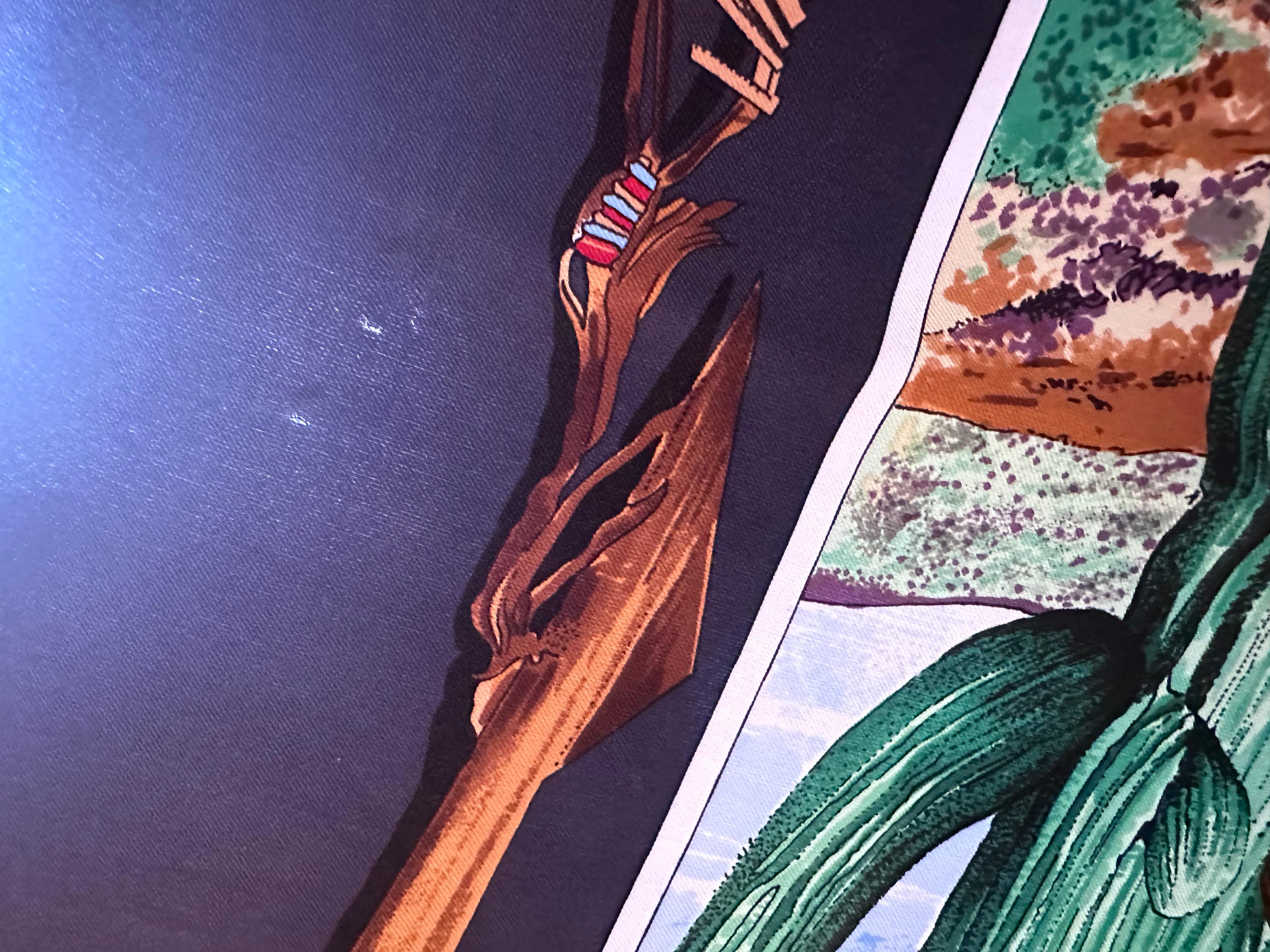 Femenino o masculino Pañuelo de seda Hermes Pony Express Azul Marino Celeste en venta