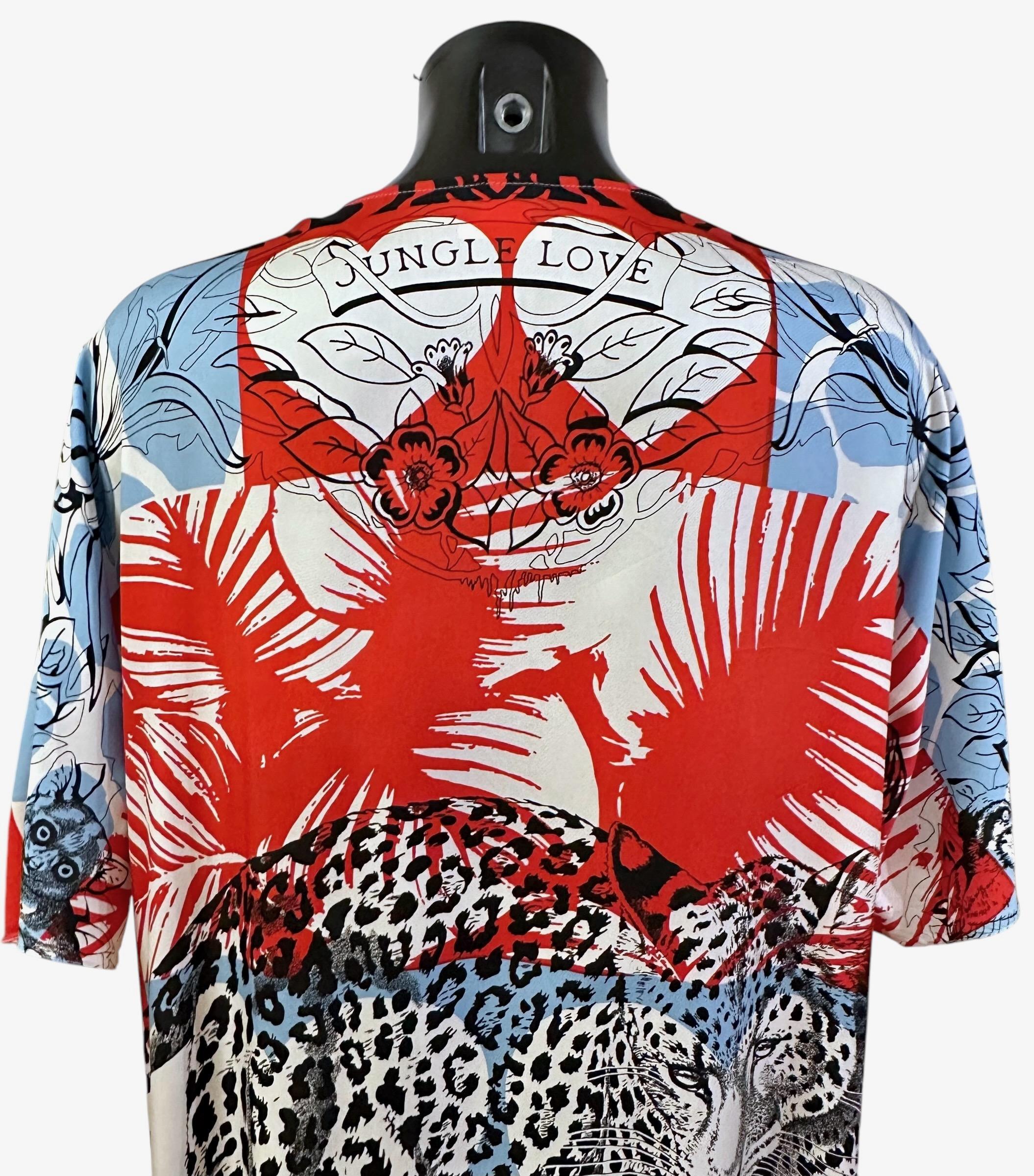 Hermès Silk Print Jungle Love Wild Kaftan Dress In Excellent Condition For Sale In Geneva, CH