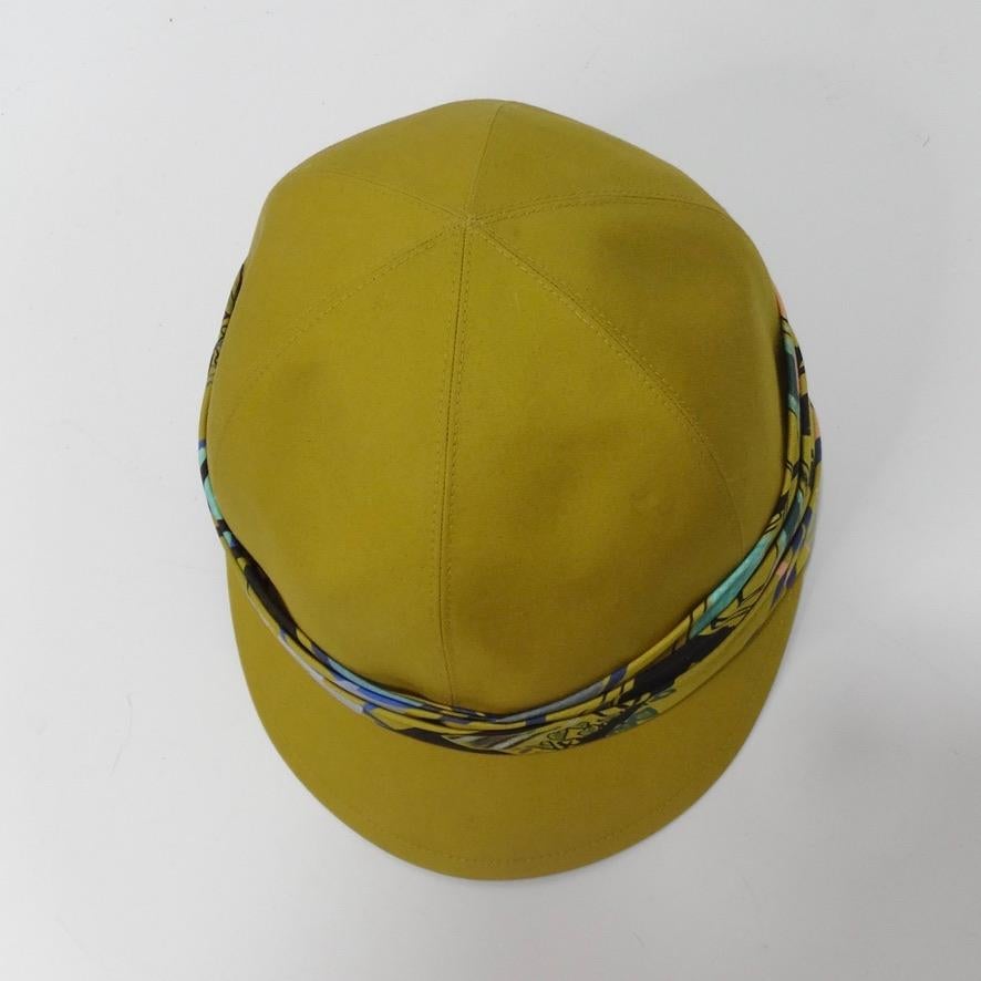 Women's Hermes Silk Printed Cap  For Sale