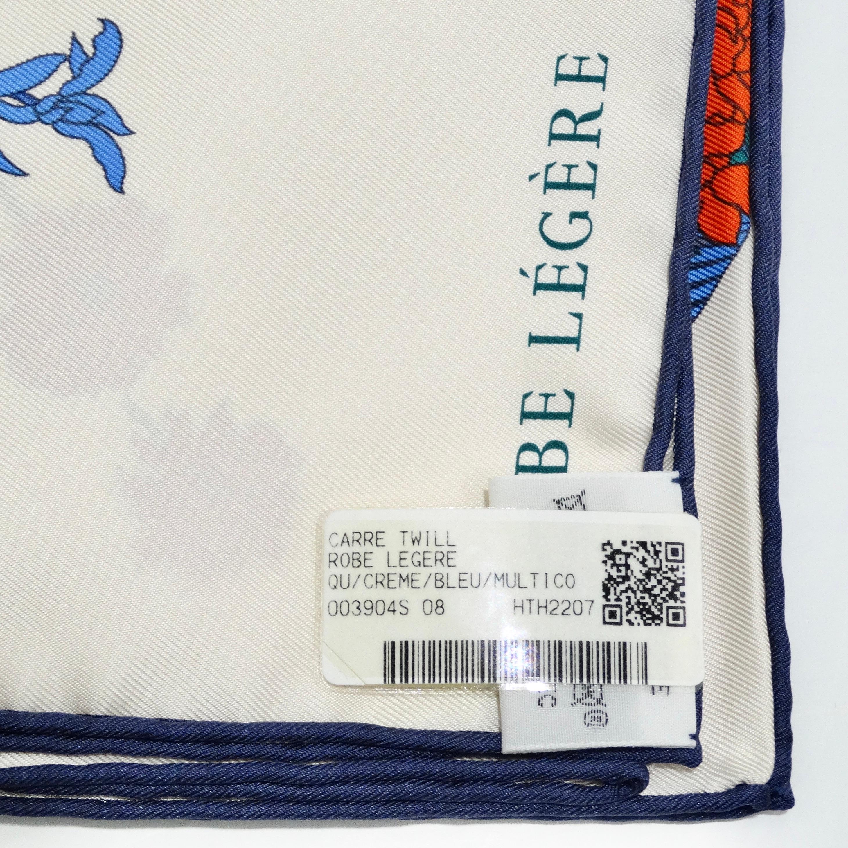 Hermes Silk Robe Legere Scarf For Sale 5