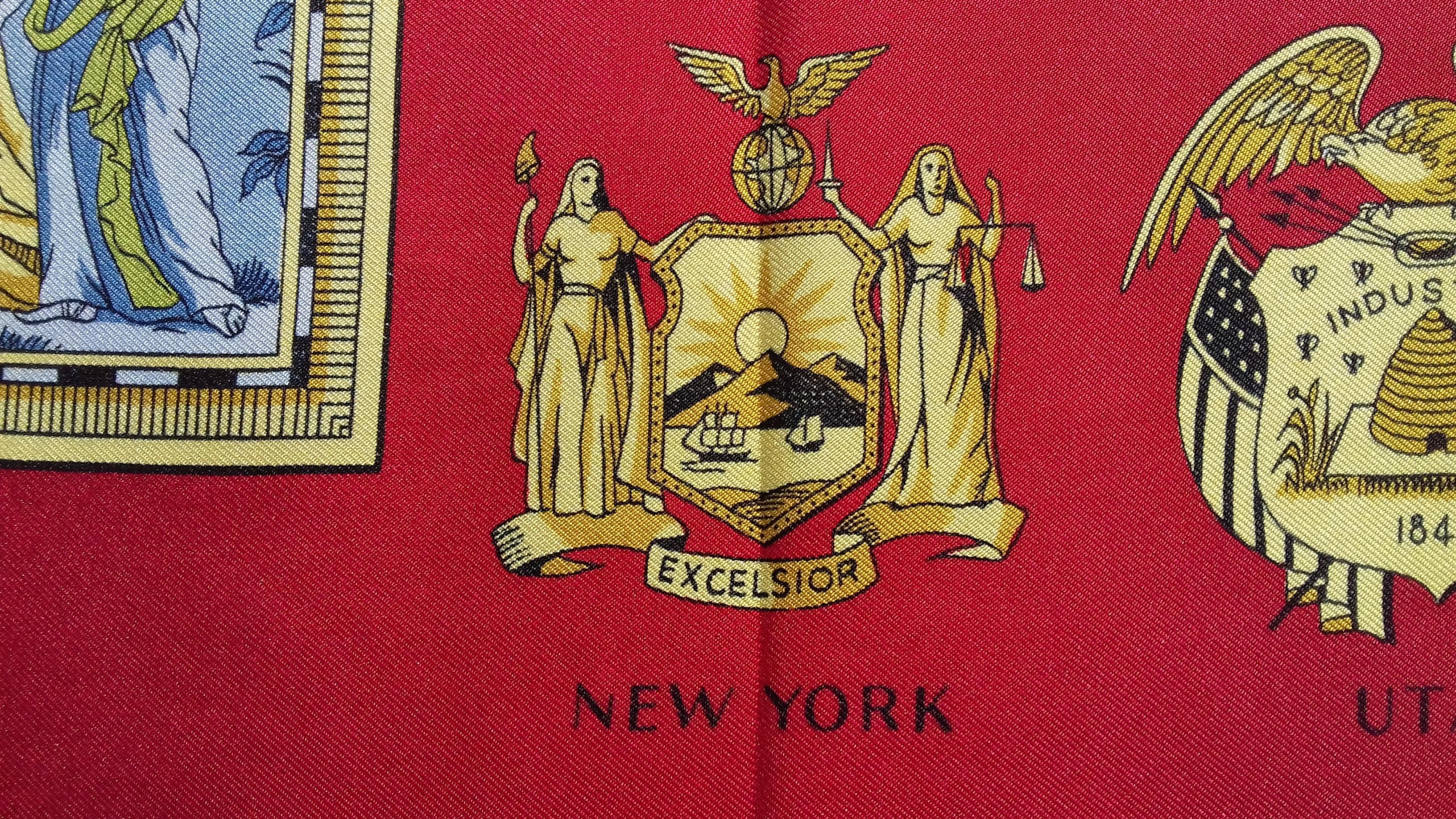 Hermès Silk Scarf 1776 UNITES STATES 1976 Bicentenary of Independance Arms of US 7