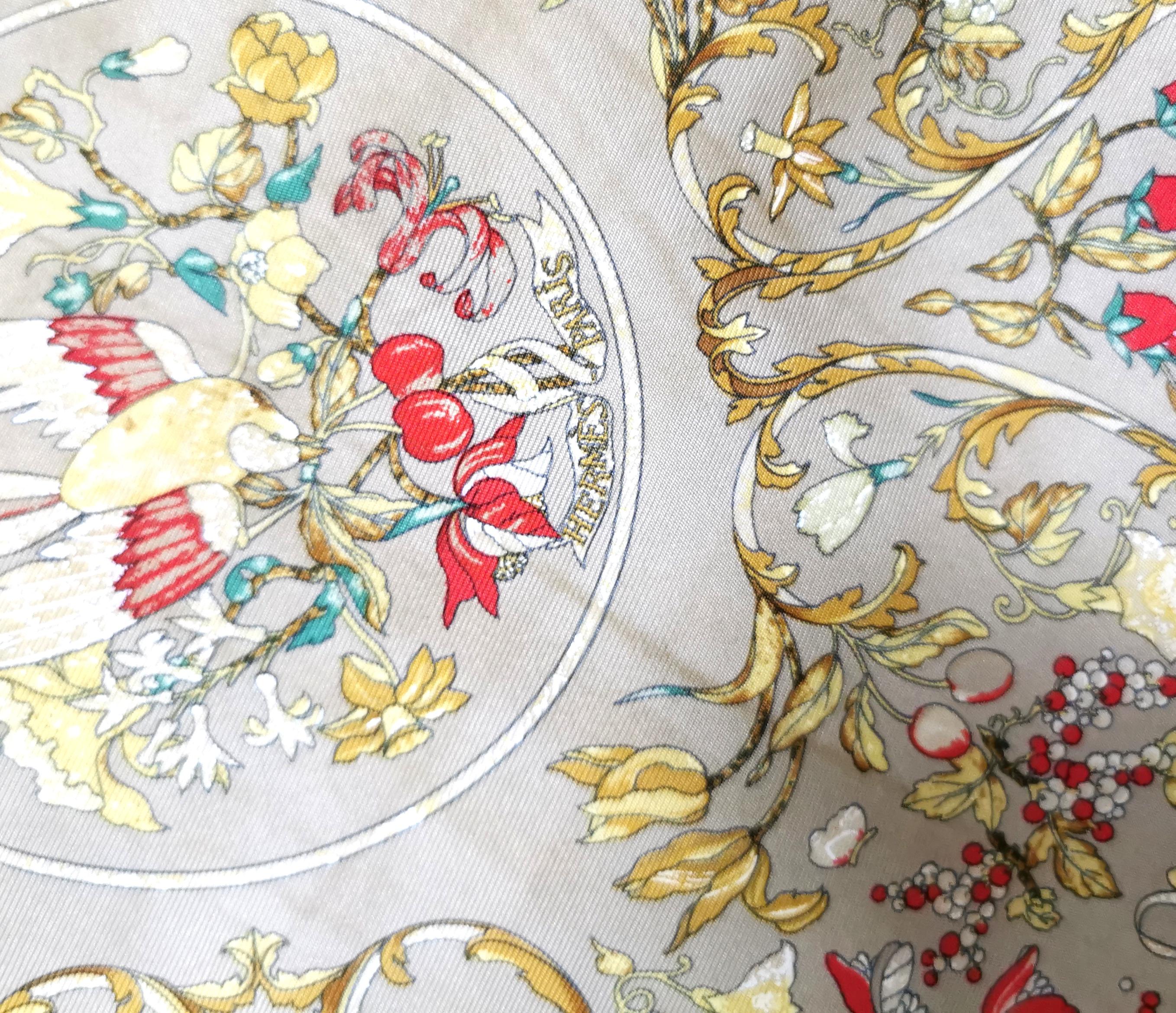 Hermes silk scarf, A gorgeous Hermes Pierres d-Orient et d'Occident,  boxed 11