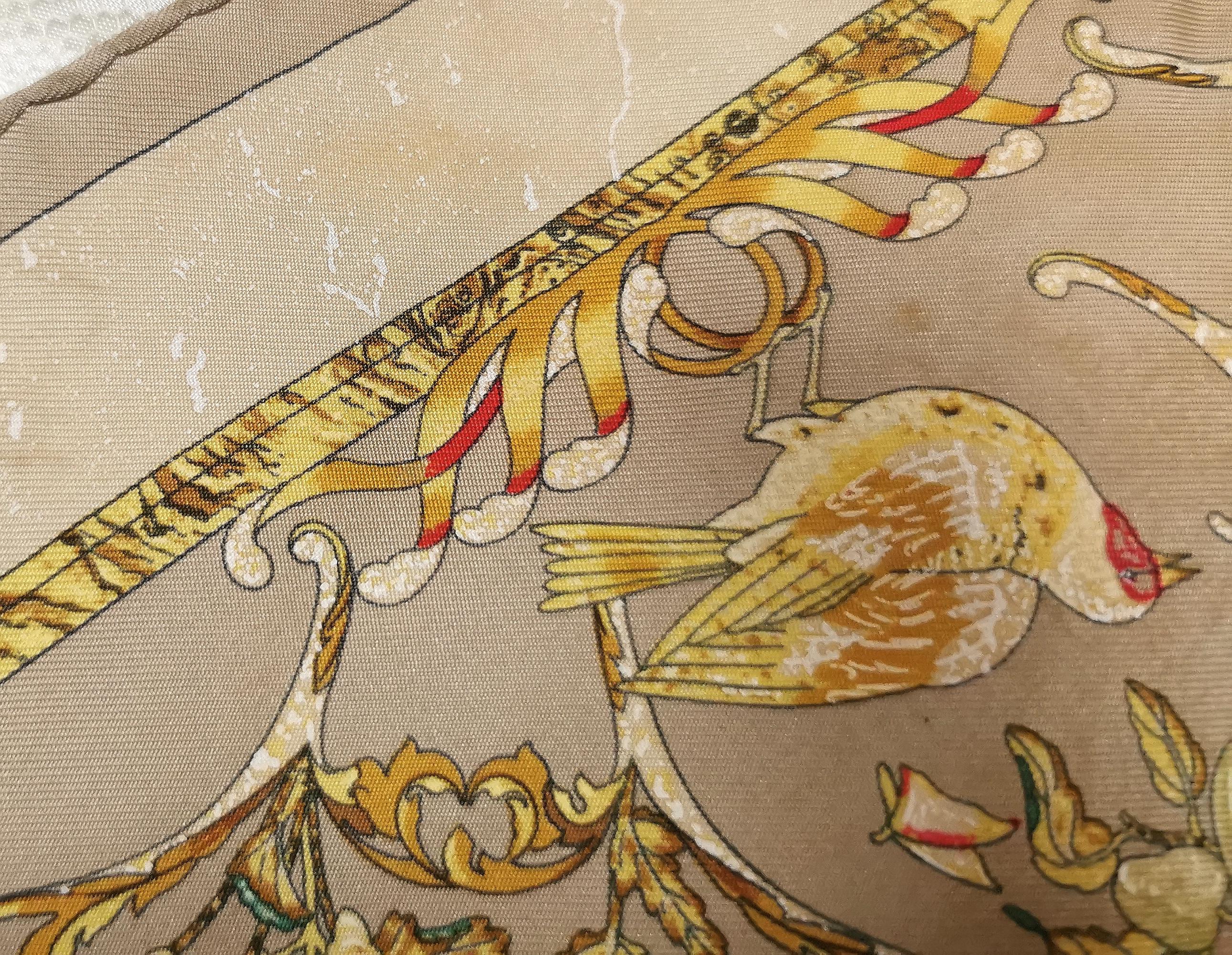 Hermes silk scarf, A gorgeous Hermes Pierres d-Orient et d'Occident,  boxed  For Sale 13