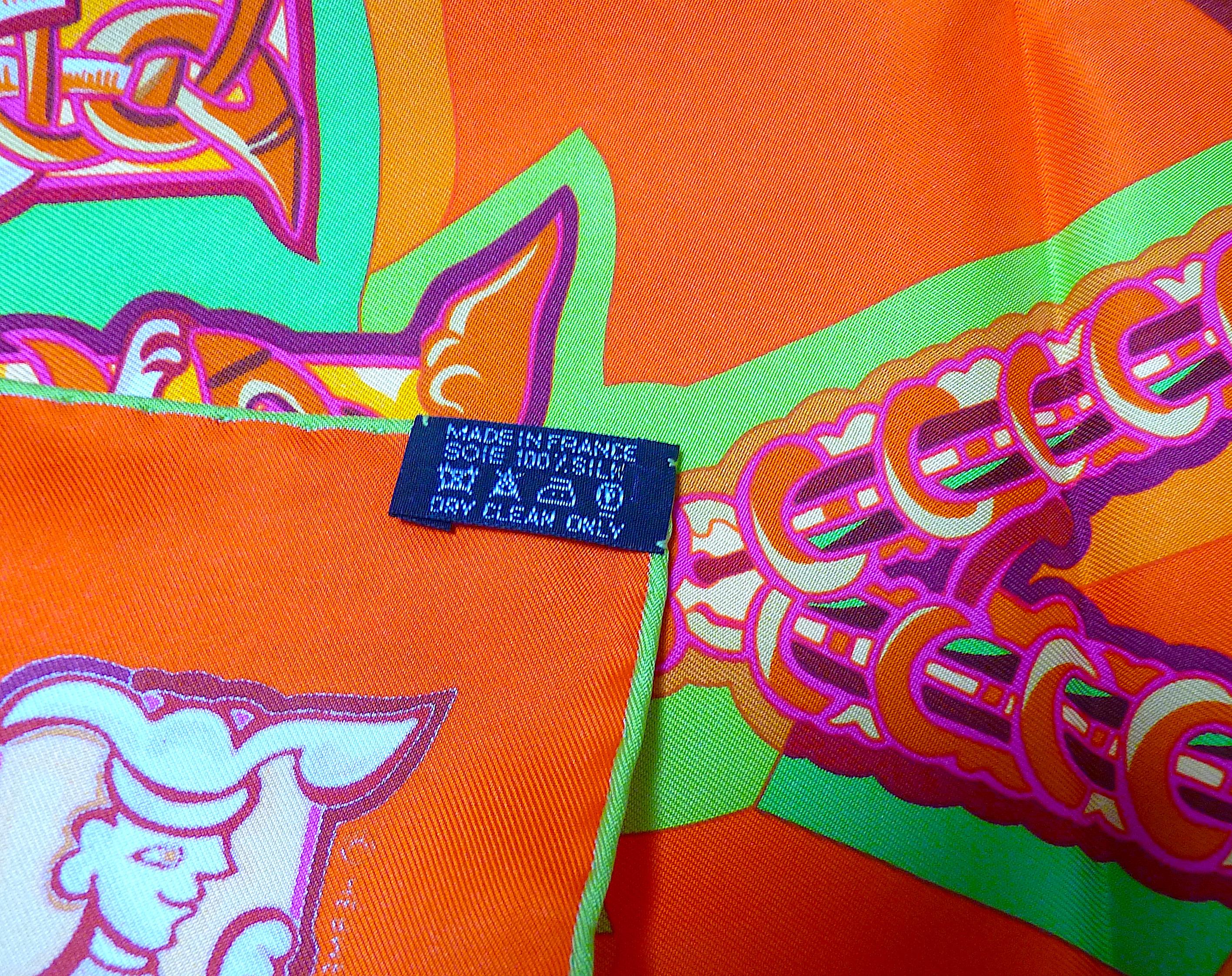 HERMES Silk Scarf  