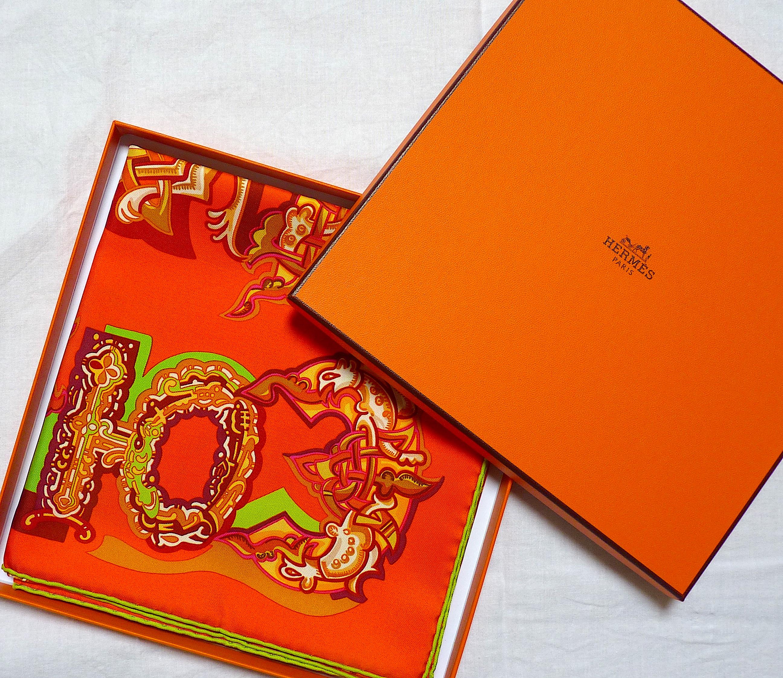 HERMES Silk Scarf 35