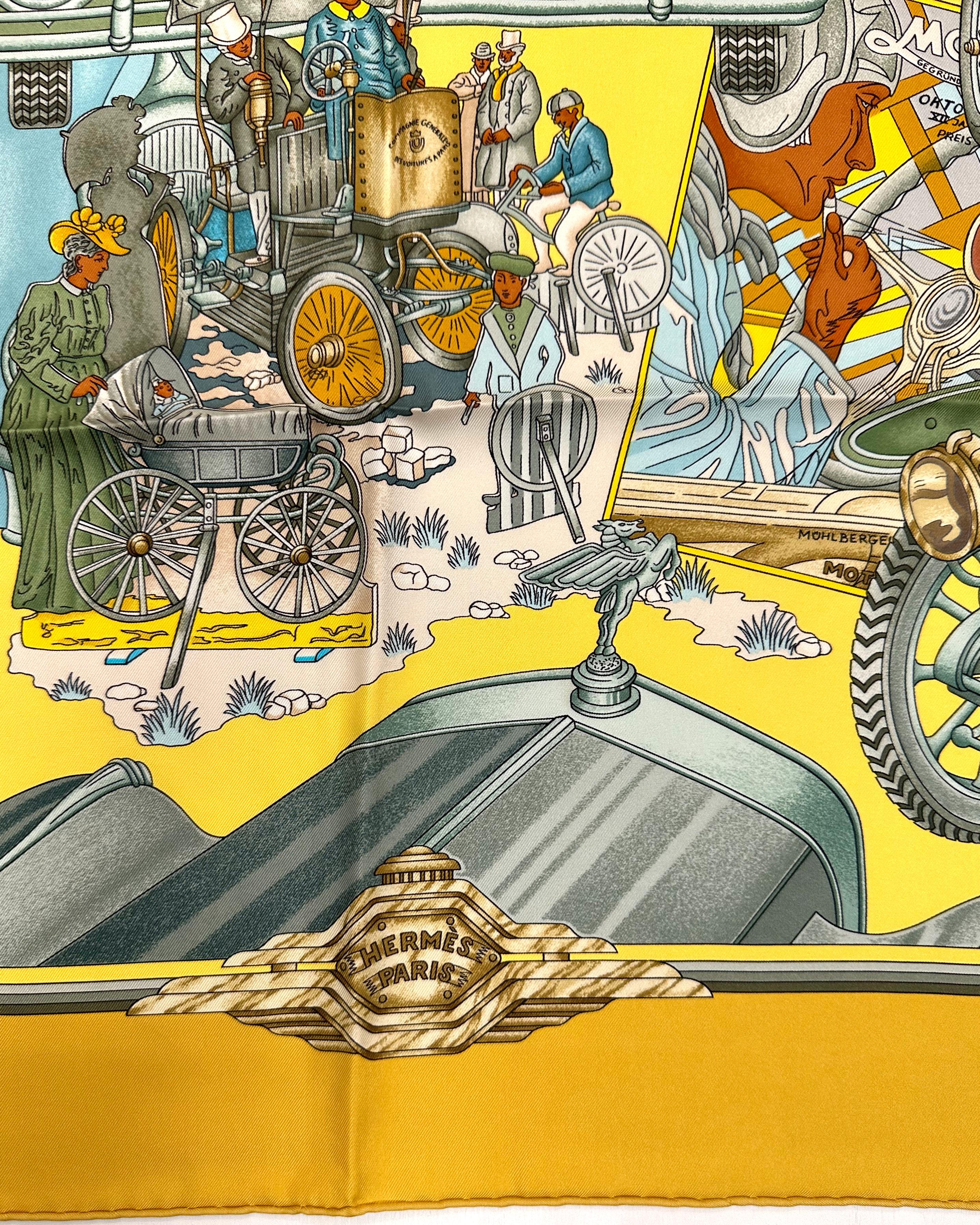Hermes Silk Scarf, Automobile In Good Condition For Sale In West Palm Beach, FL