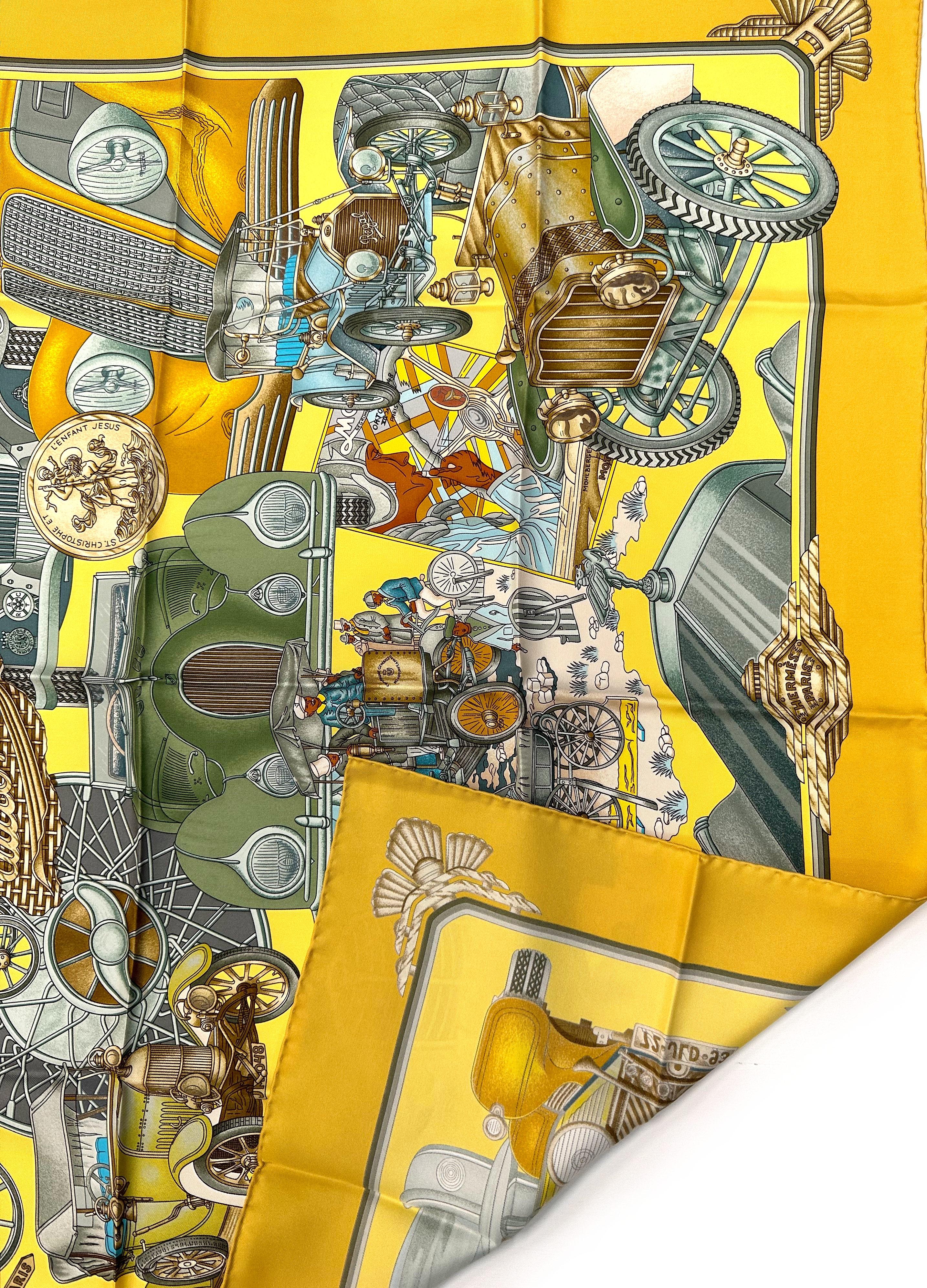 Hermes Silk Scarf, Automobile For Sale 1
