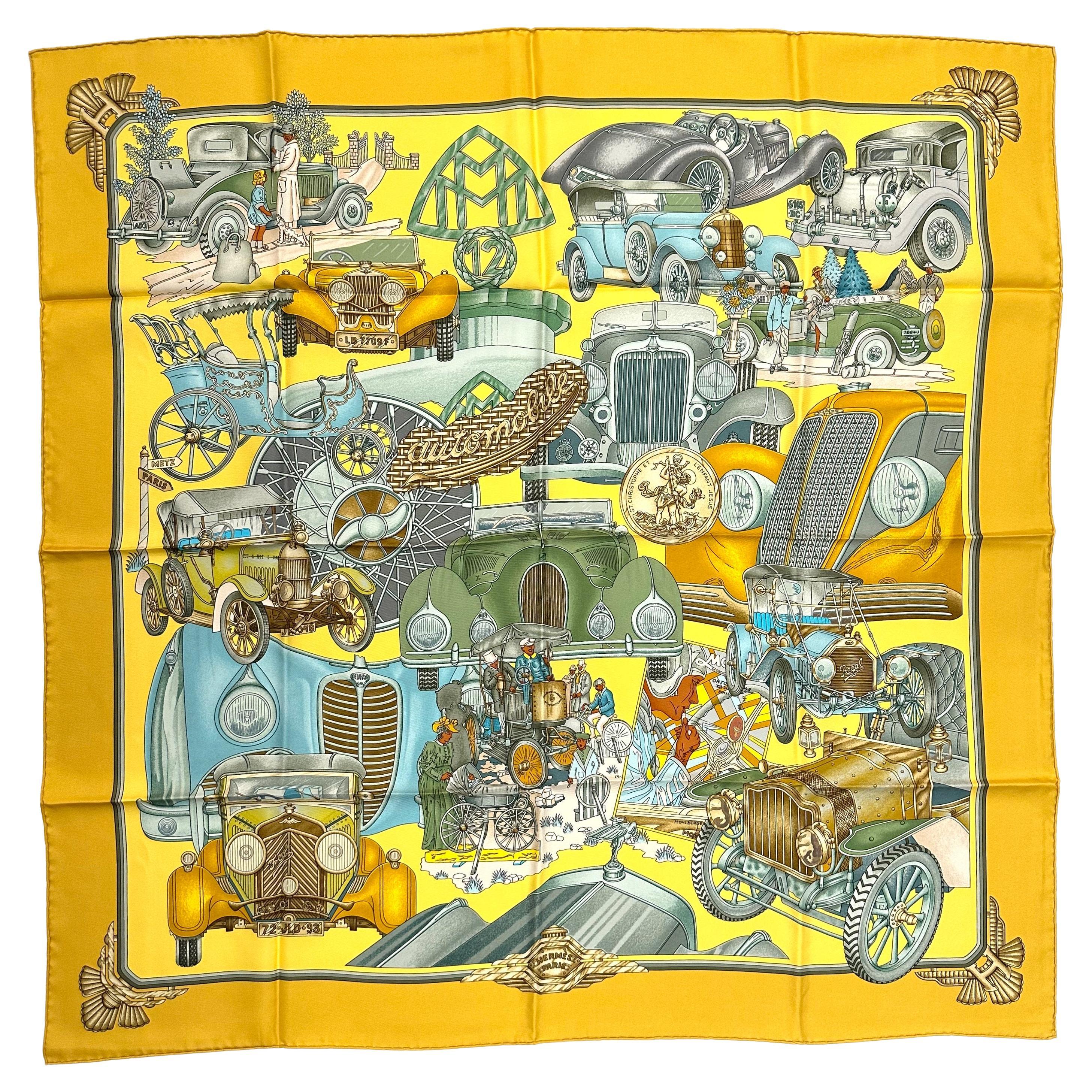 Hermes Silk Scarf, Automobile For Sale
