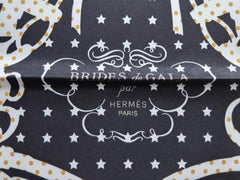 Hermès Silk Scarf Bandana Brides de Gala à Pois Hugo Grygkar 55 cm
