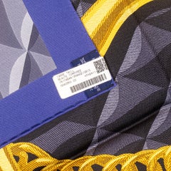 Hermes Silk Scarf Beauté Composée - Caban Orange Gris - New With Tag S