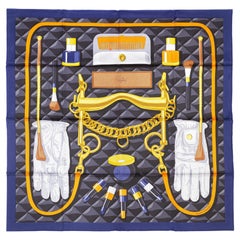 Hermes Silk Scarf Beauté Composée - Caban Orange Gris - New With Tag S