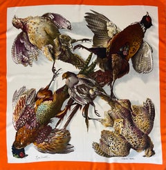 Foulard en soie Hermès "Belle Chasse" 1963