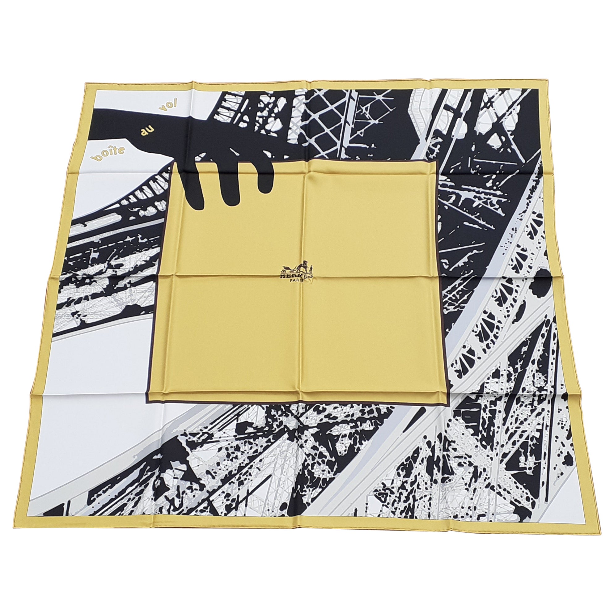 Hermès Seidenschal Boite Au Vol Bali Barret 90 cm