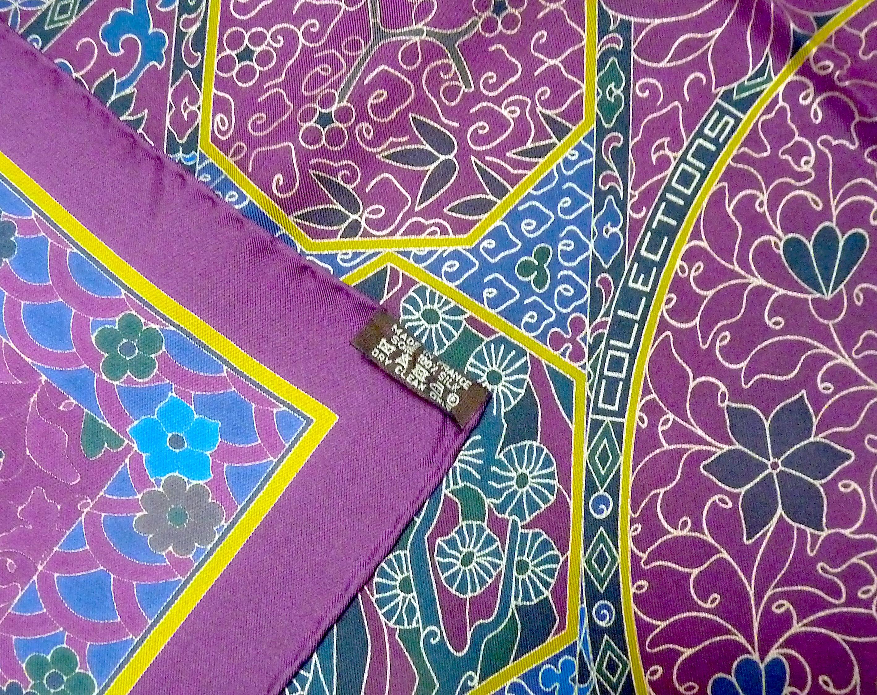 Hermes Silk Scarf BRAND NEW with Box Collections Impériales Catherine Baschet For Sale 3