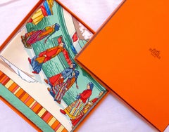 Hermes Silk Scarf BRAND NEW with Box Prières au Vent Dimitri Rybaltchenko