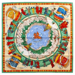 Hermes Silk Scarf BRAND NEW with Box Prières au Vent Dimitri Rybaltchenko