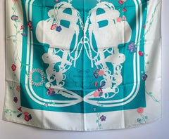HERMÈS SilK Scarf " Brides Fleuries " - Special Ediction By Hugo Grygkar 2013