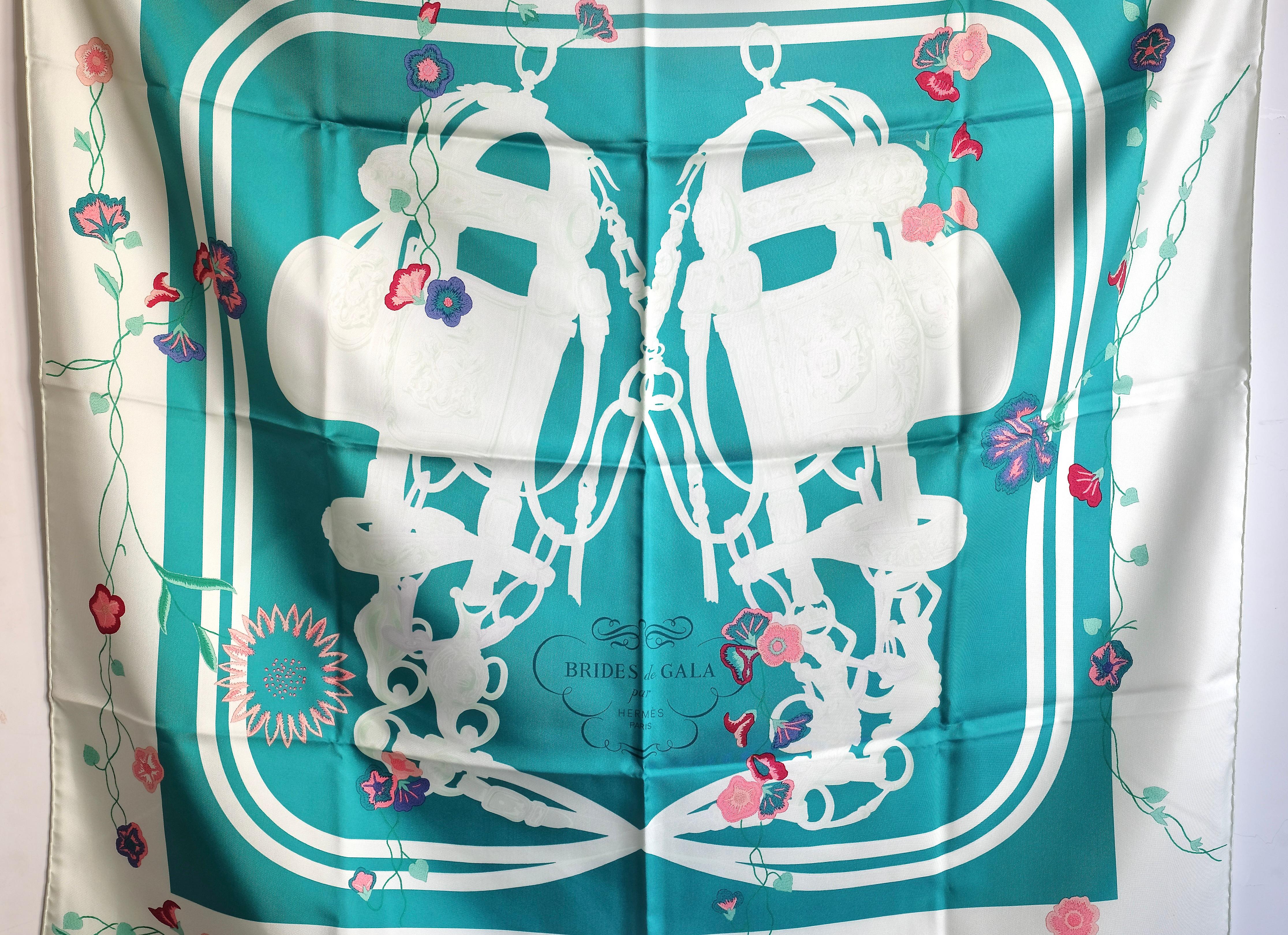 Blue HERMÈS SilK Scarf 